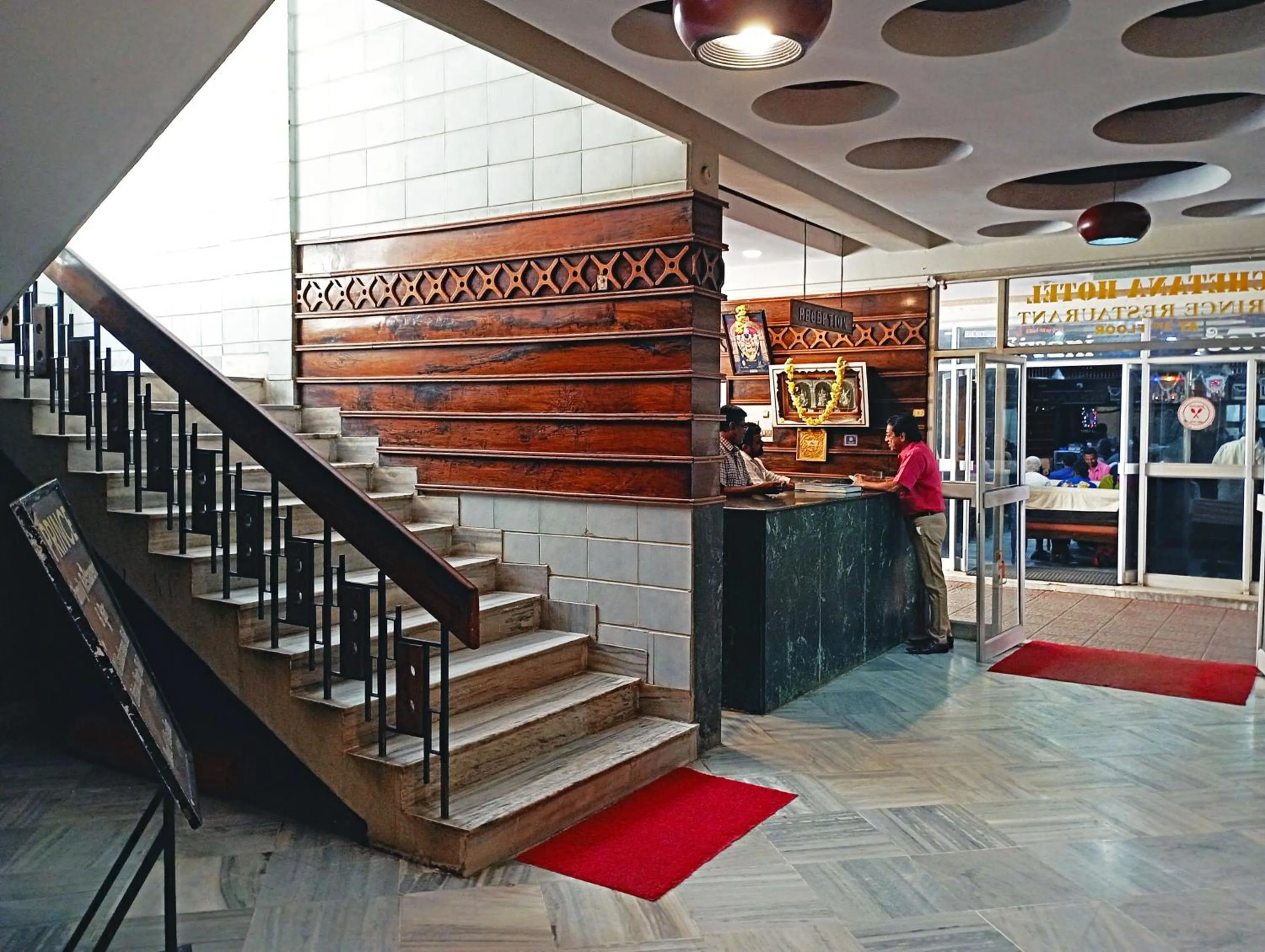 Lobby or reception in Hotel Chetana