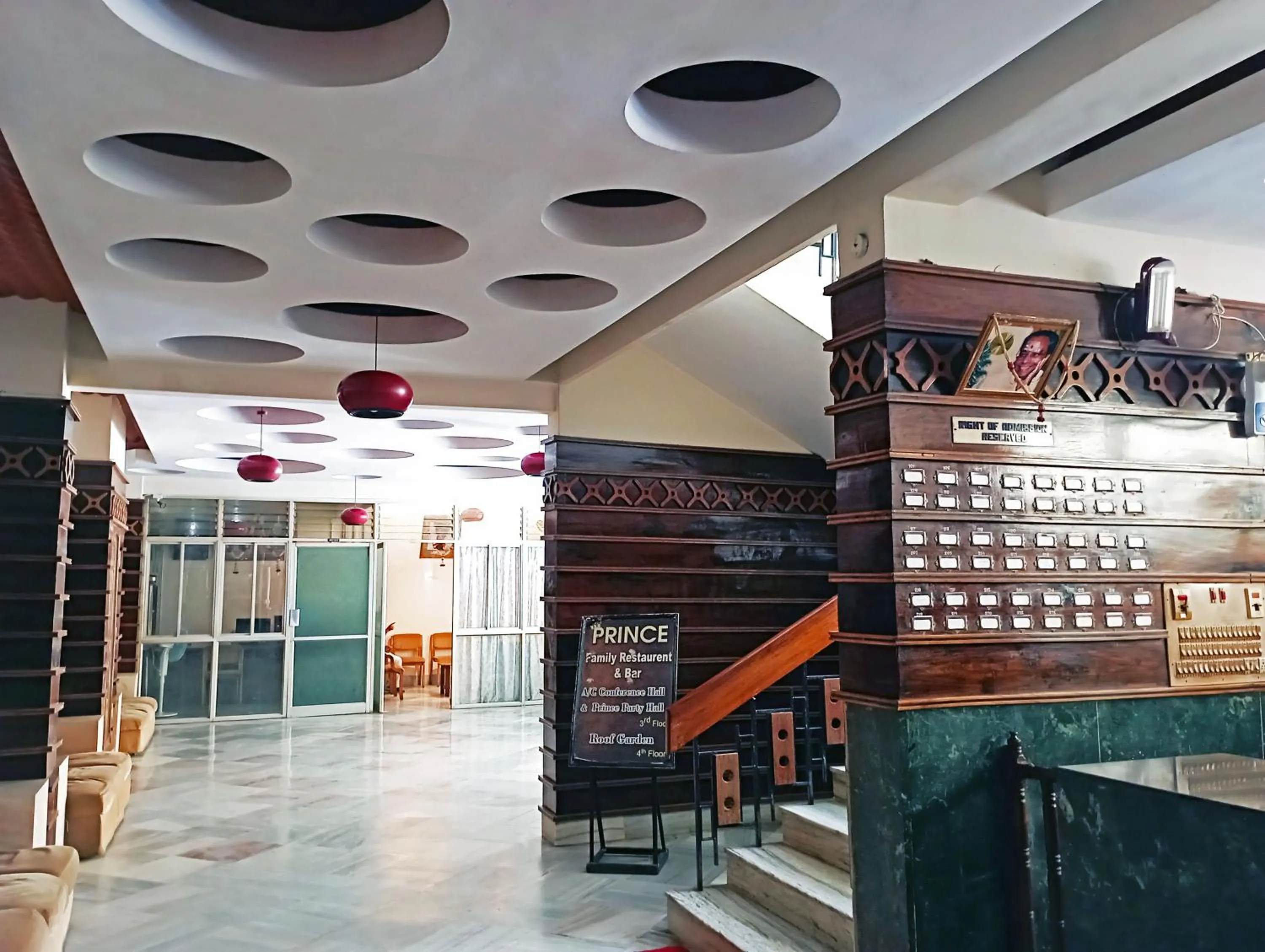 Lobby or reception in Hotel Chetana