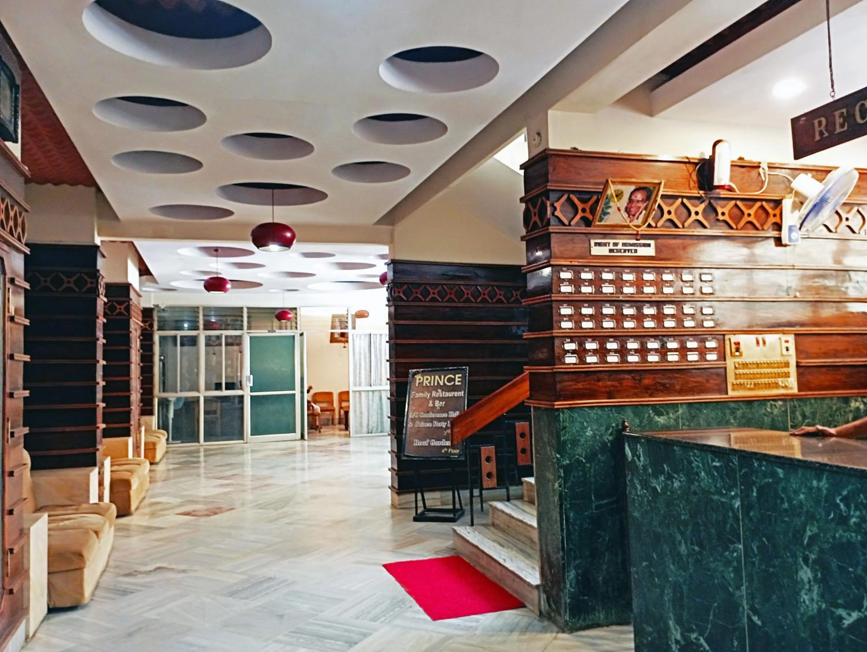 Lobby or reception in Hotel Chetana