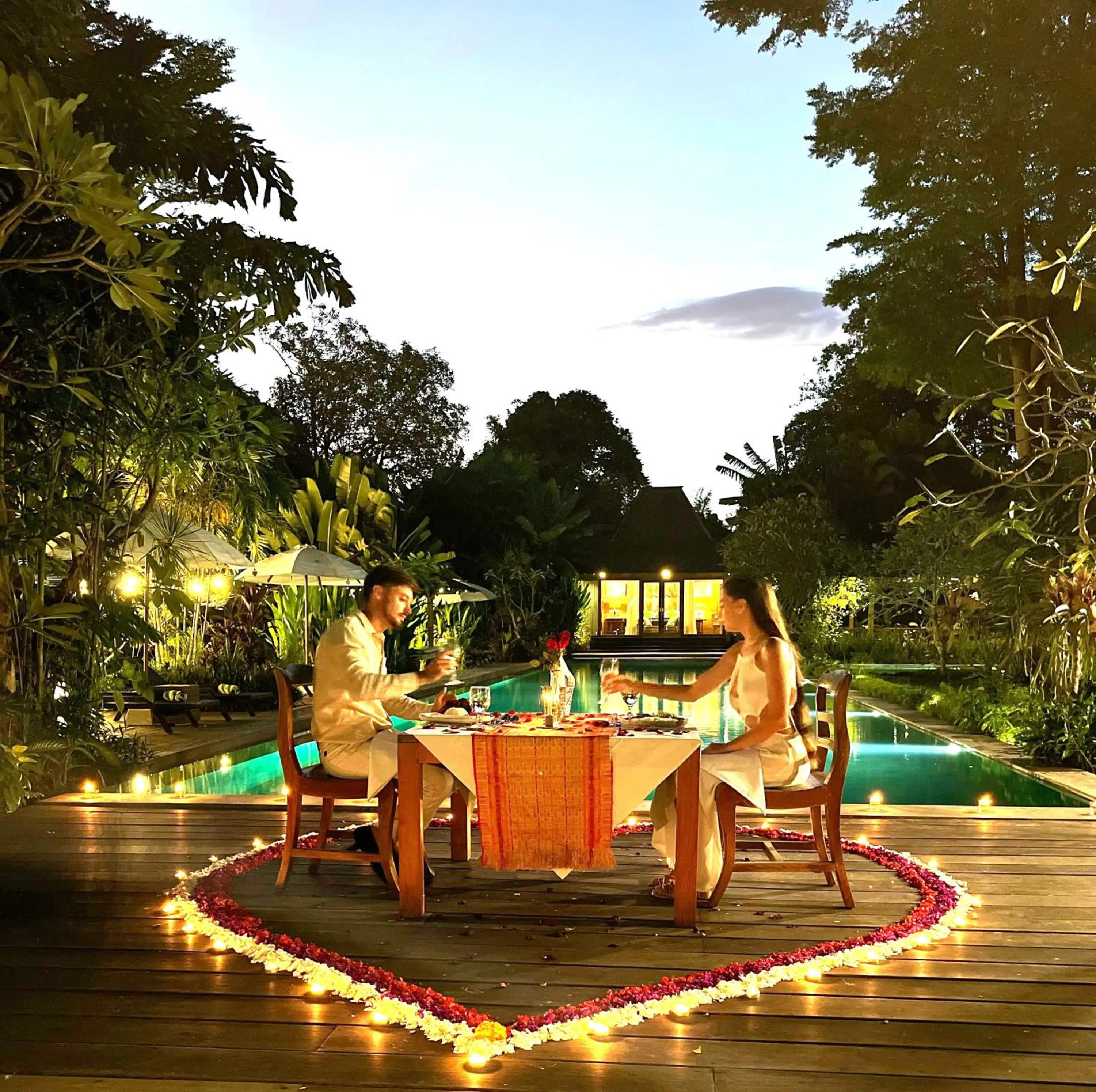 Dining area in Kropak Canggu