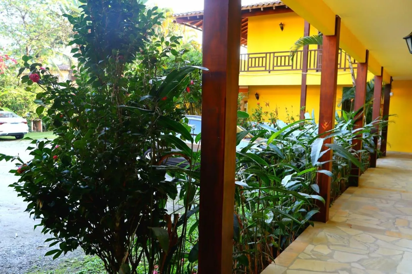 Garden view in Brazish Pousada