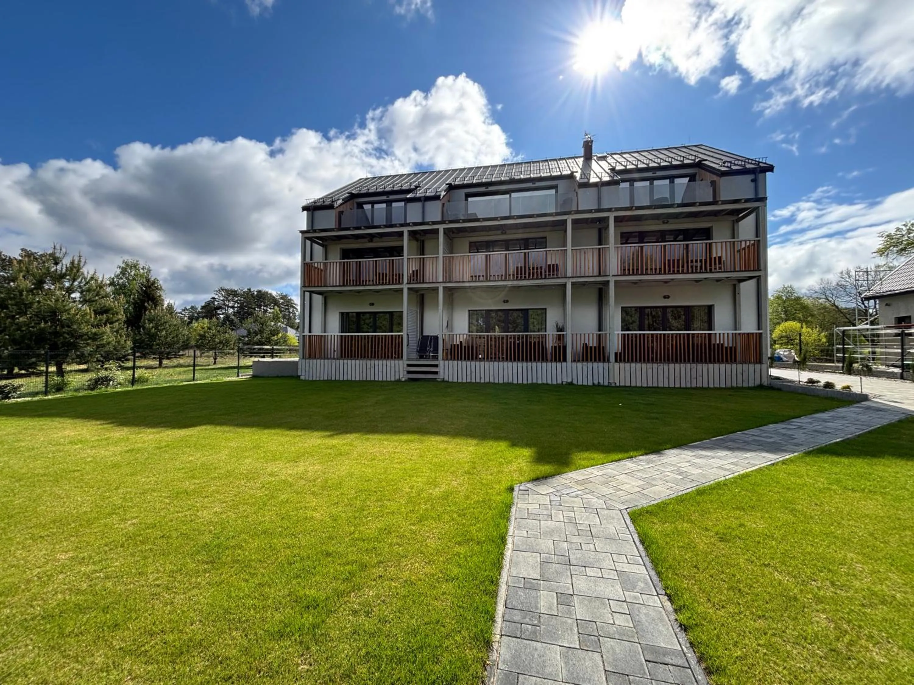 Property building in Flauta Apartamenty Augustów nad Jeziorem Białym