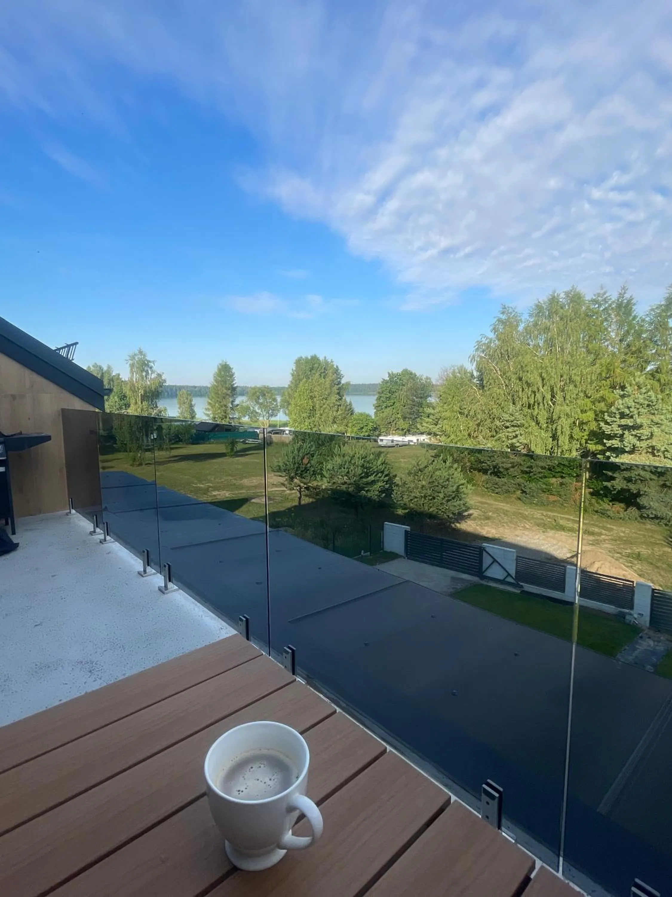 Balcony/Terrace in Flauta Apartamenty Augustów nad Jeziorem Białym