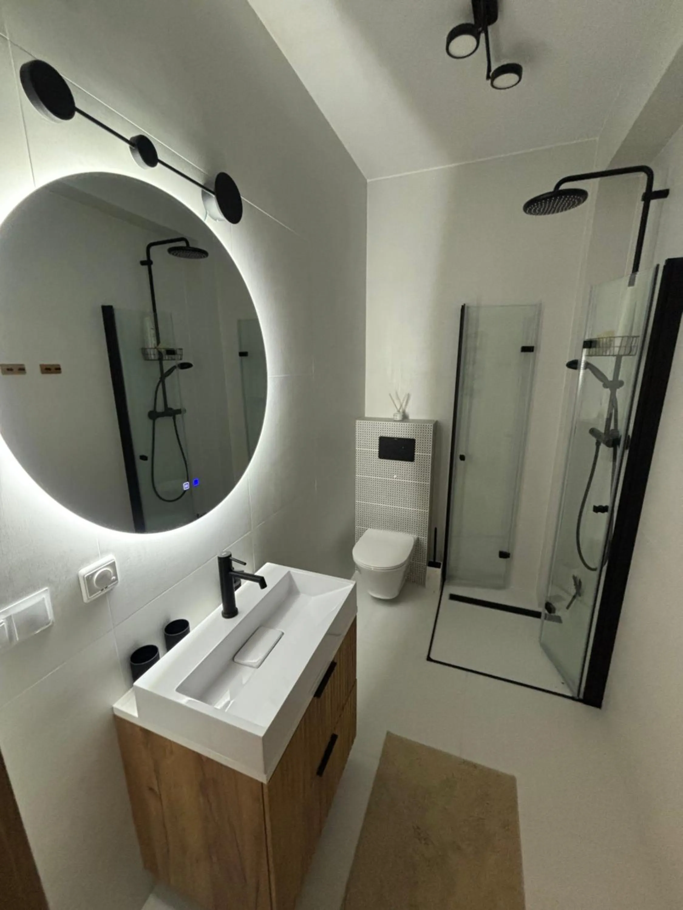 Shower in Flauta Apartamenty Augustów nad Jeziorem Białym