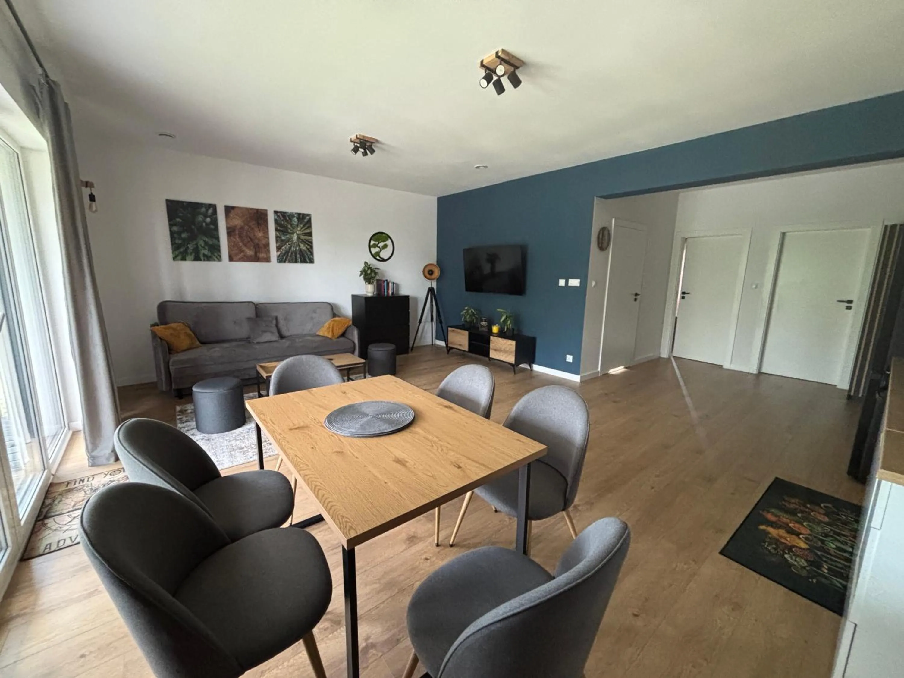 TV and multimedia in Flauta Apartamenty Augustów nad Jeziorem Białym