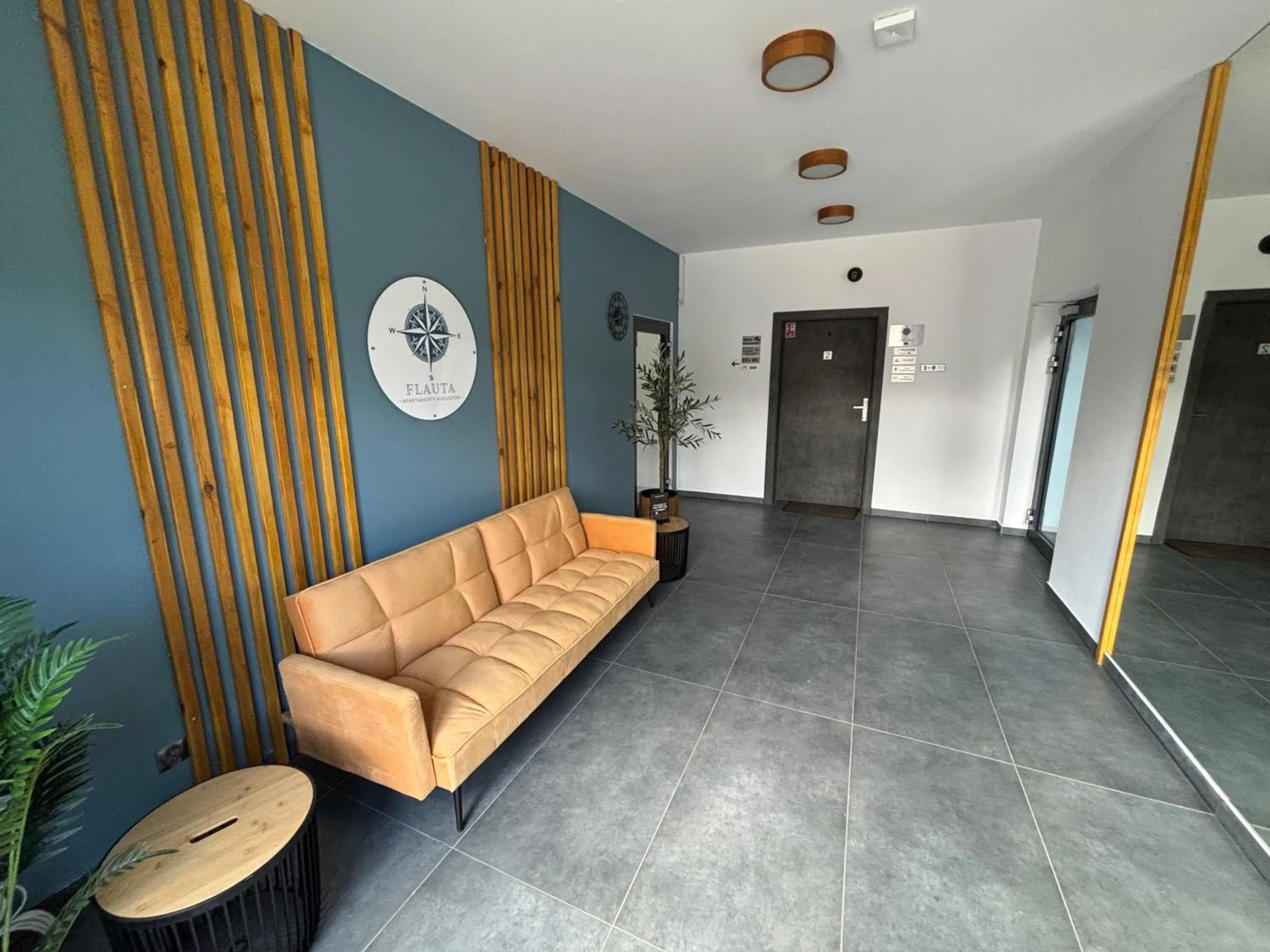 Lobby or reception in Flauta Apartamenty Augustów nad Jeziorem Białym
