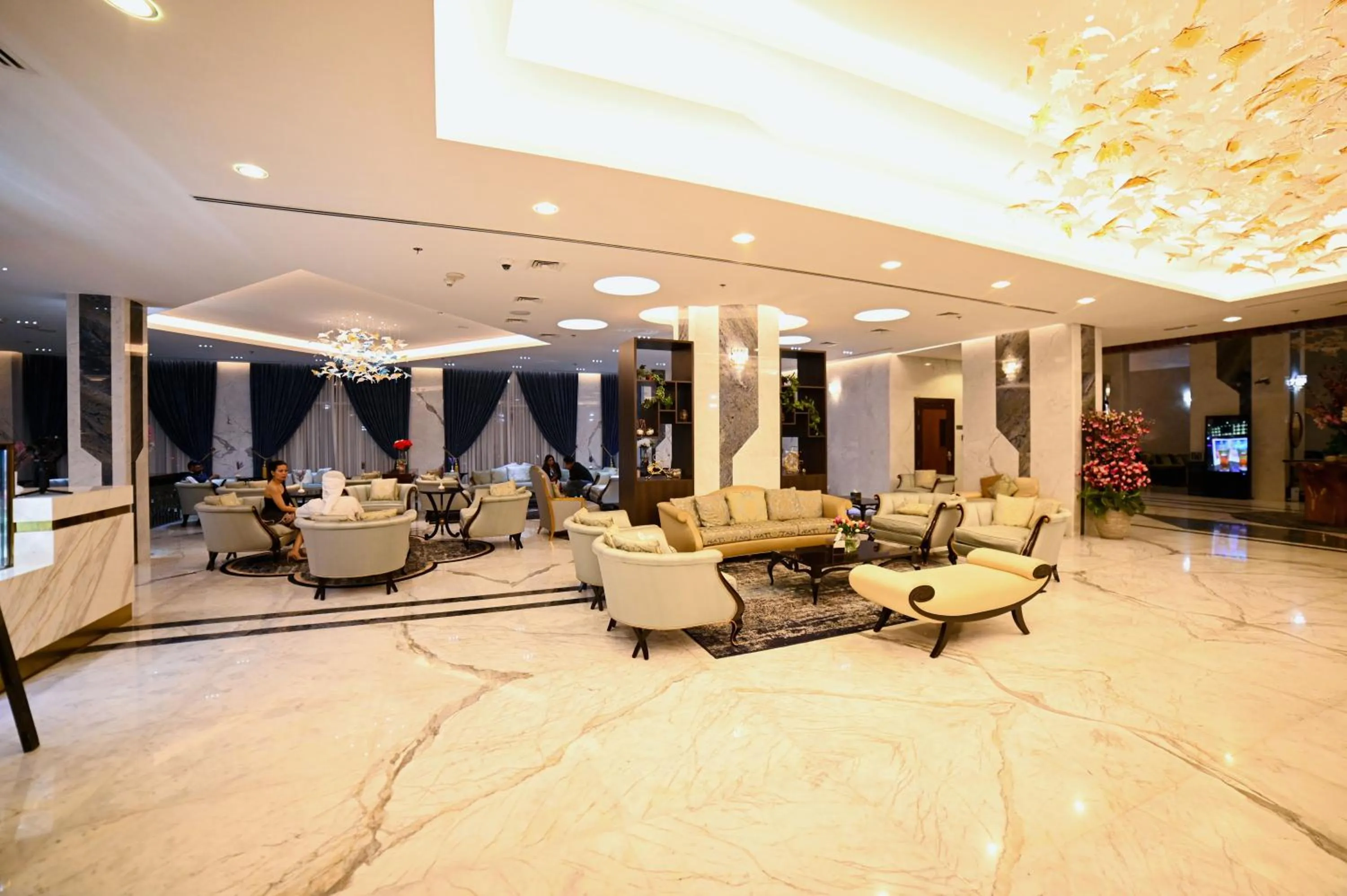 Lobby or reception in Seven Seas Hotel