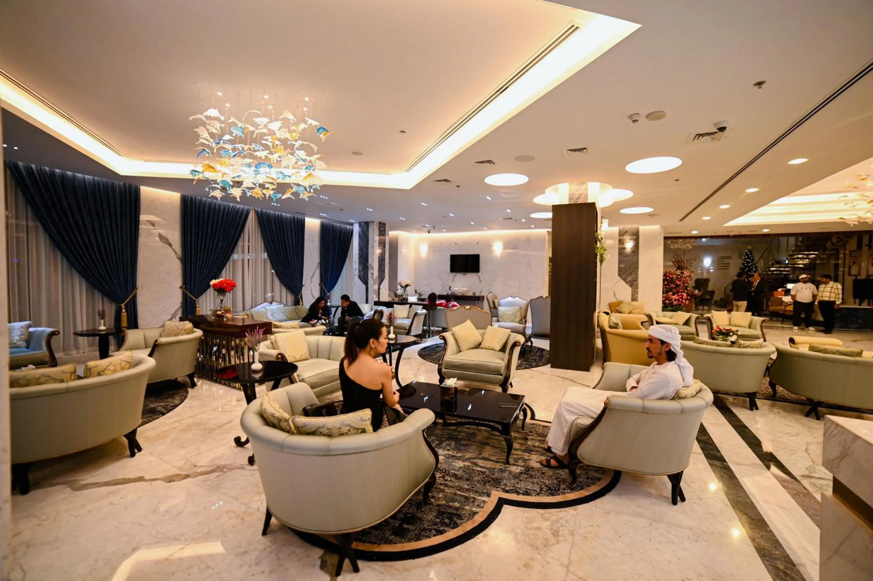 Lobby or reception in Seven Seas Hotel