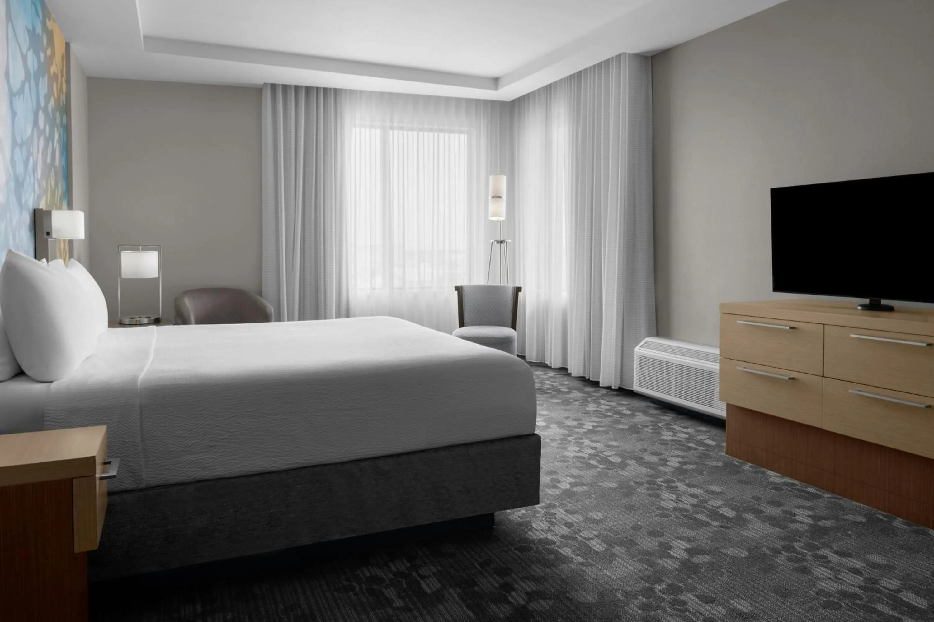 Bedroom, Bed in Courtyard by Marriott Houston Katy Mills