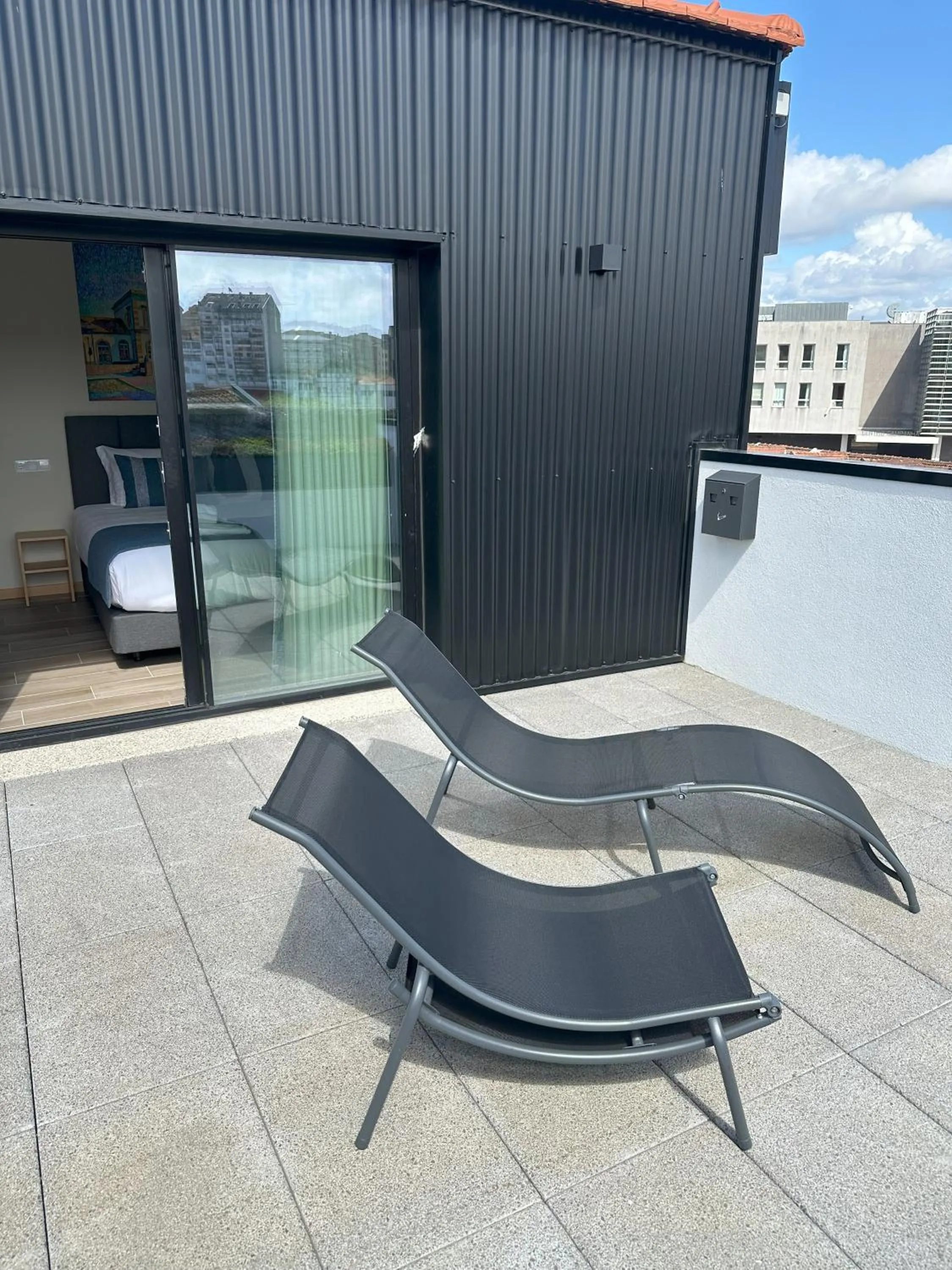 Balcony/Terrace in Oporto Station Hostel & Rooms