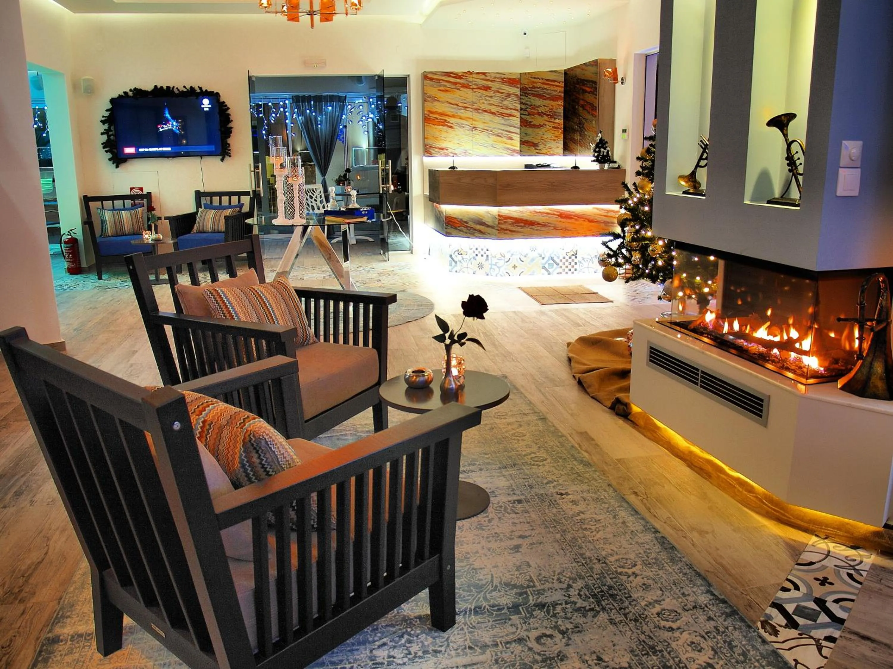 Lobby or reception in Omiros Boutique Hotel (Adults Only)