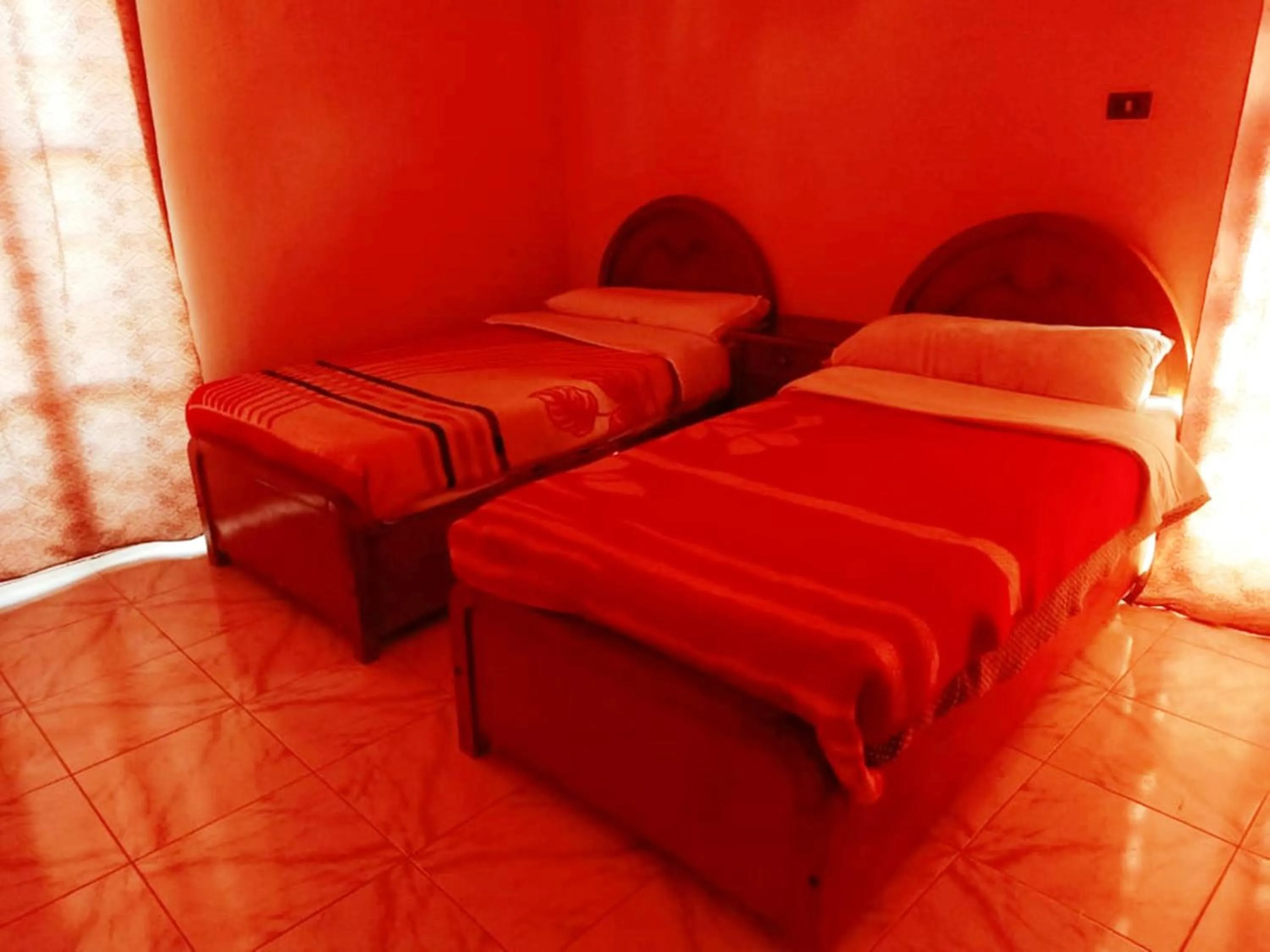 Bed in Amenophis Hotel