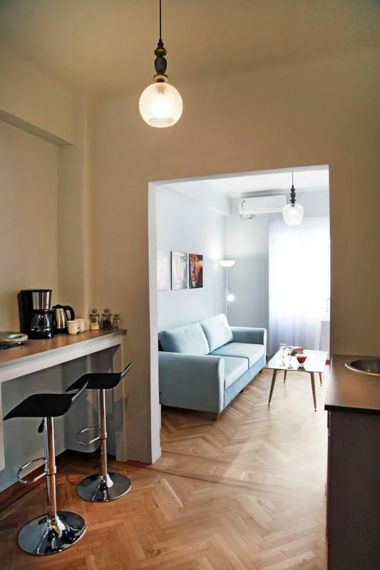 Living room, Bed in My Athens House