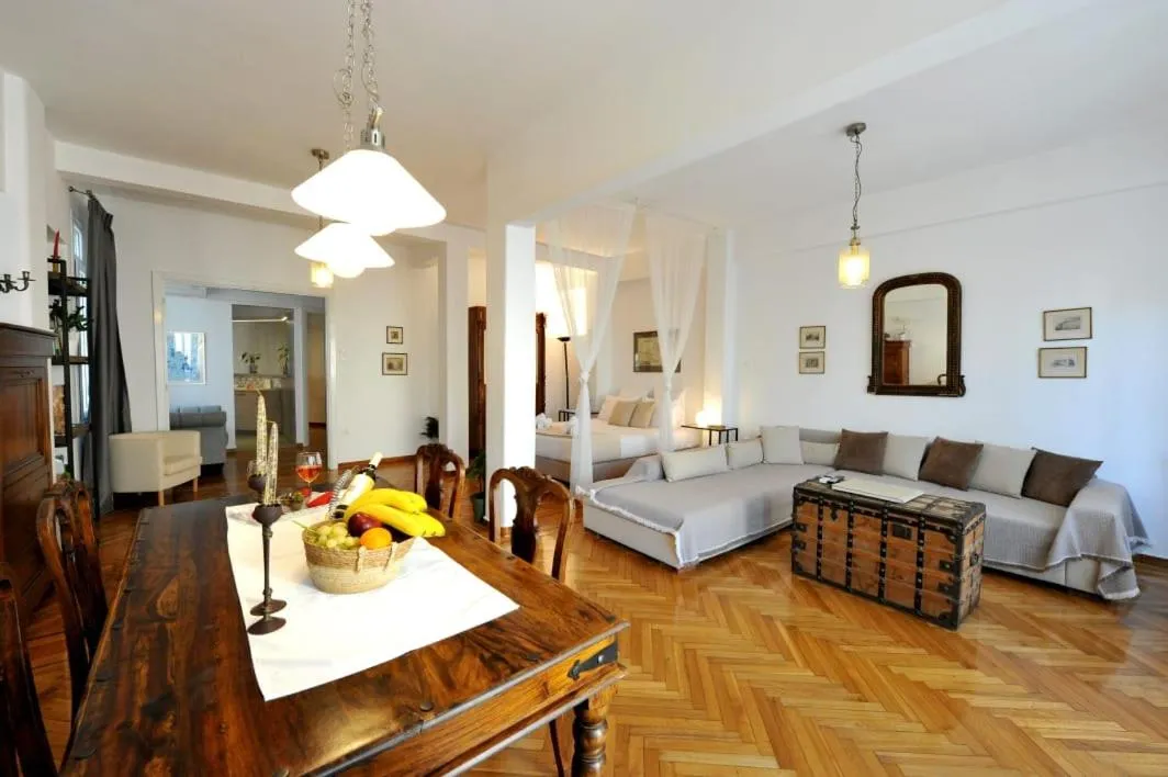 Living room, Bed in My Athens House