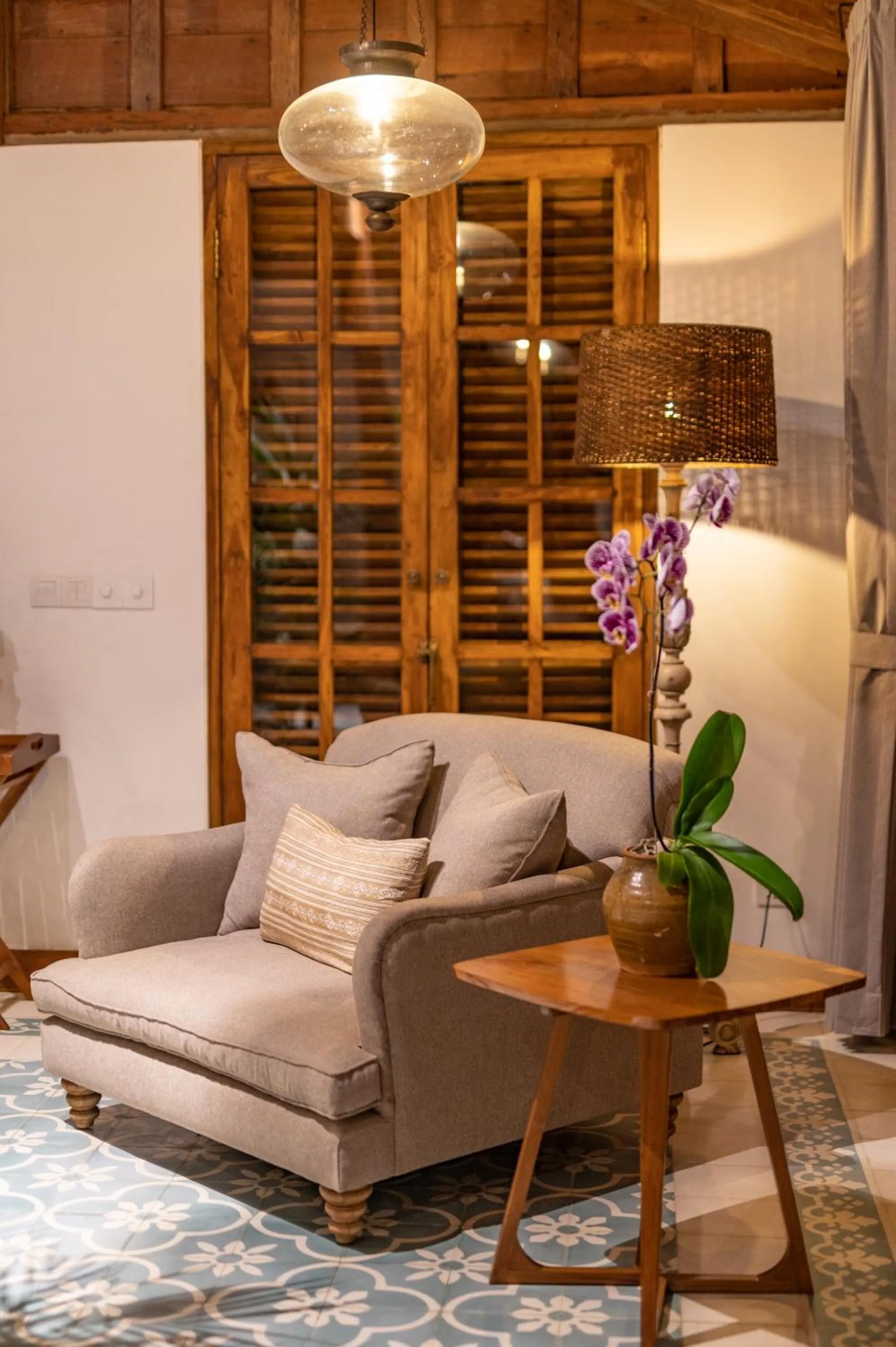 Seating area in Umah Lusa