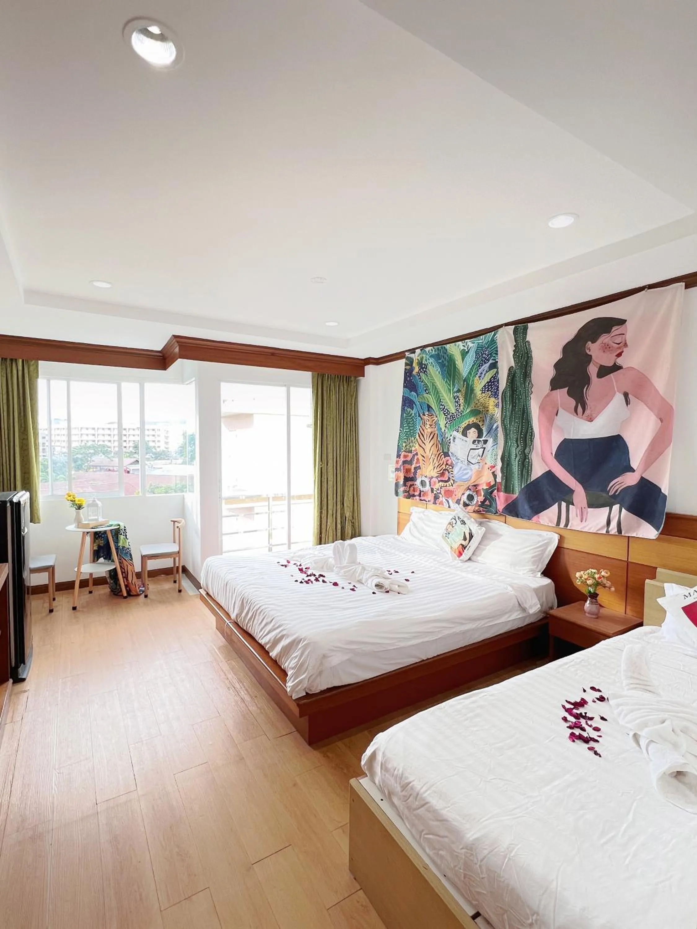 Bed in Lanting House Phuket