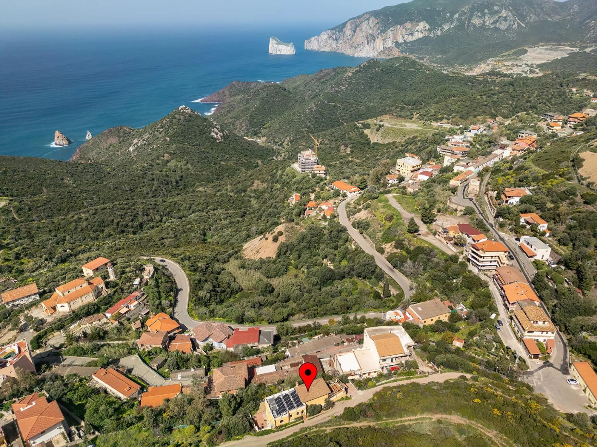 Landmark view in B&B Pedra Rubia