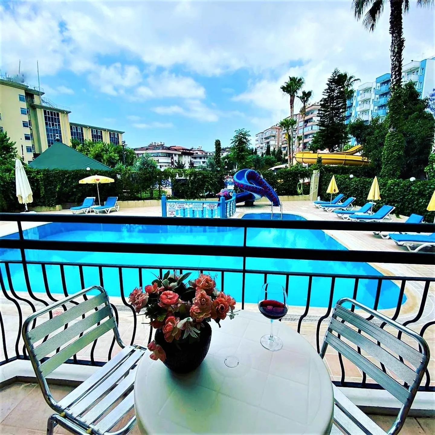 Pool view in Select Suite & Apart Hotel