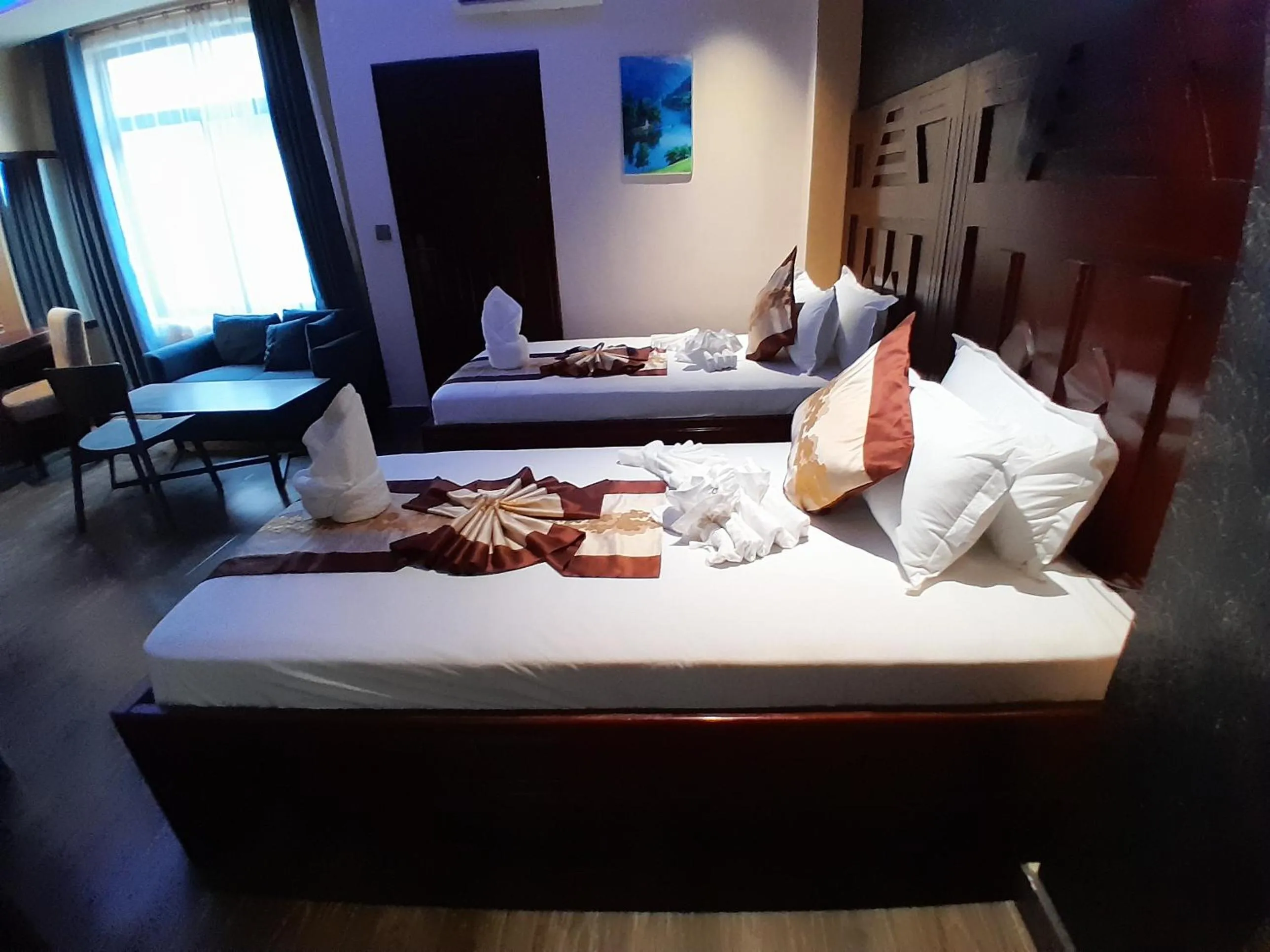 Bed in Mazola Diamond Hotel