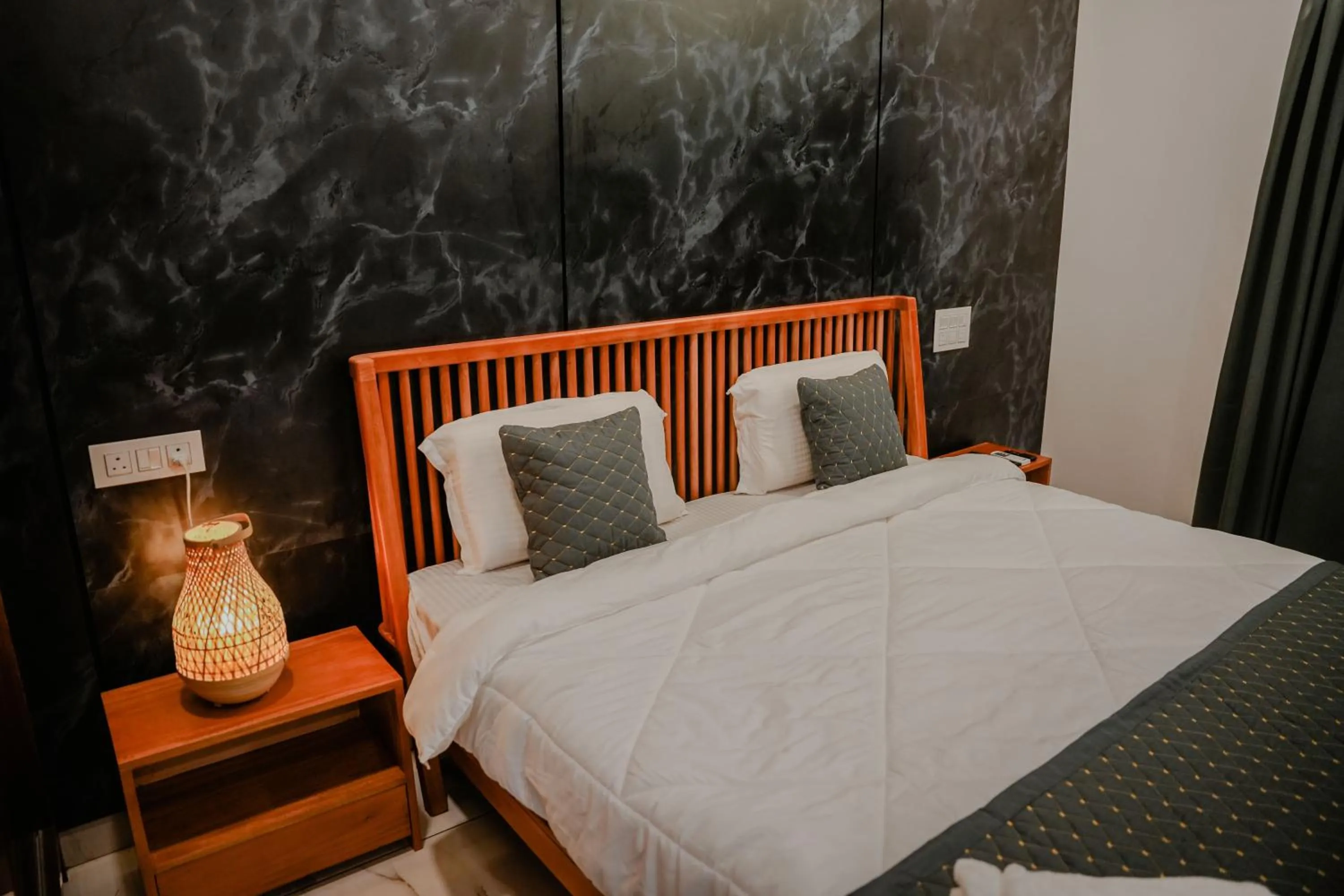 Bed in Ethnic Villa Wayanad