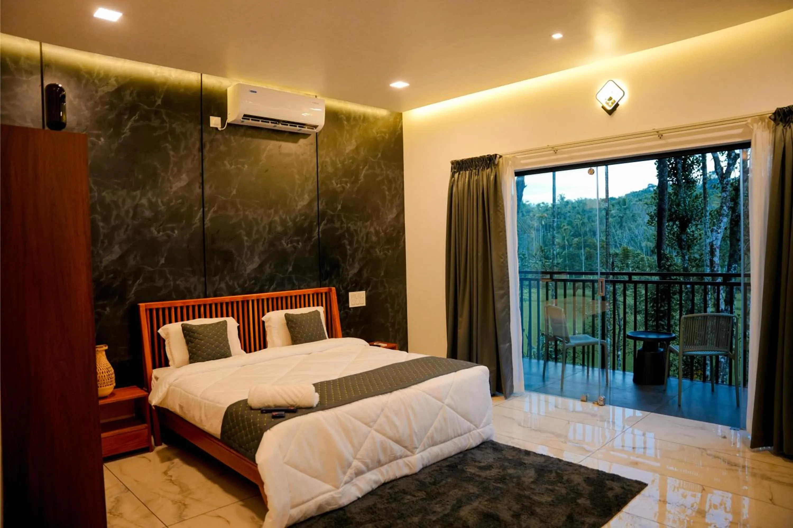 Bed in Ethnic Villa Wayanad