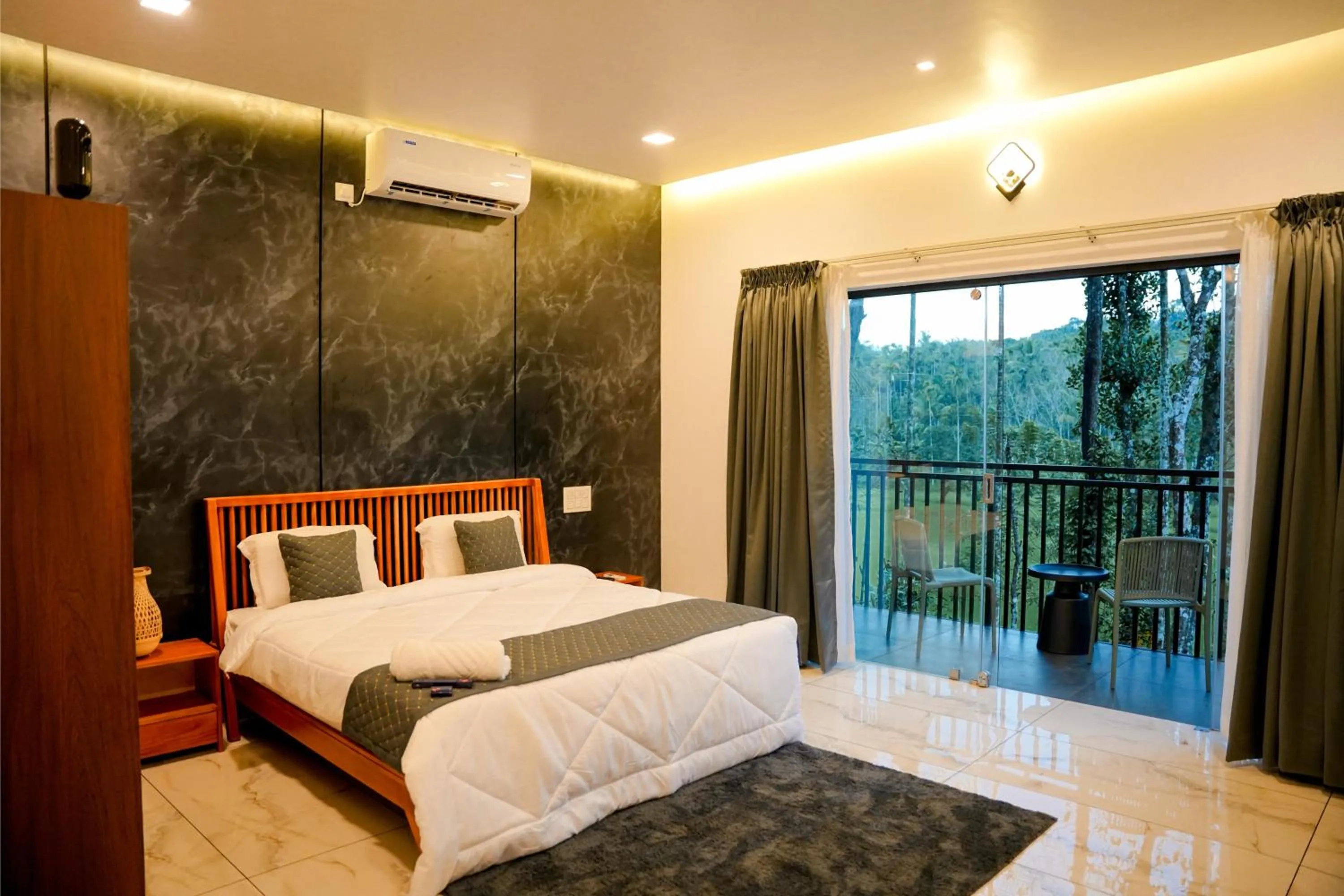 Bed in Ethnic Villa Wayanad