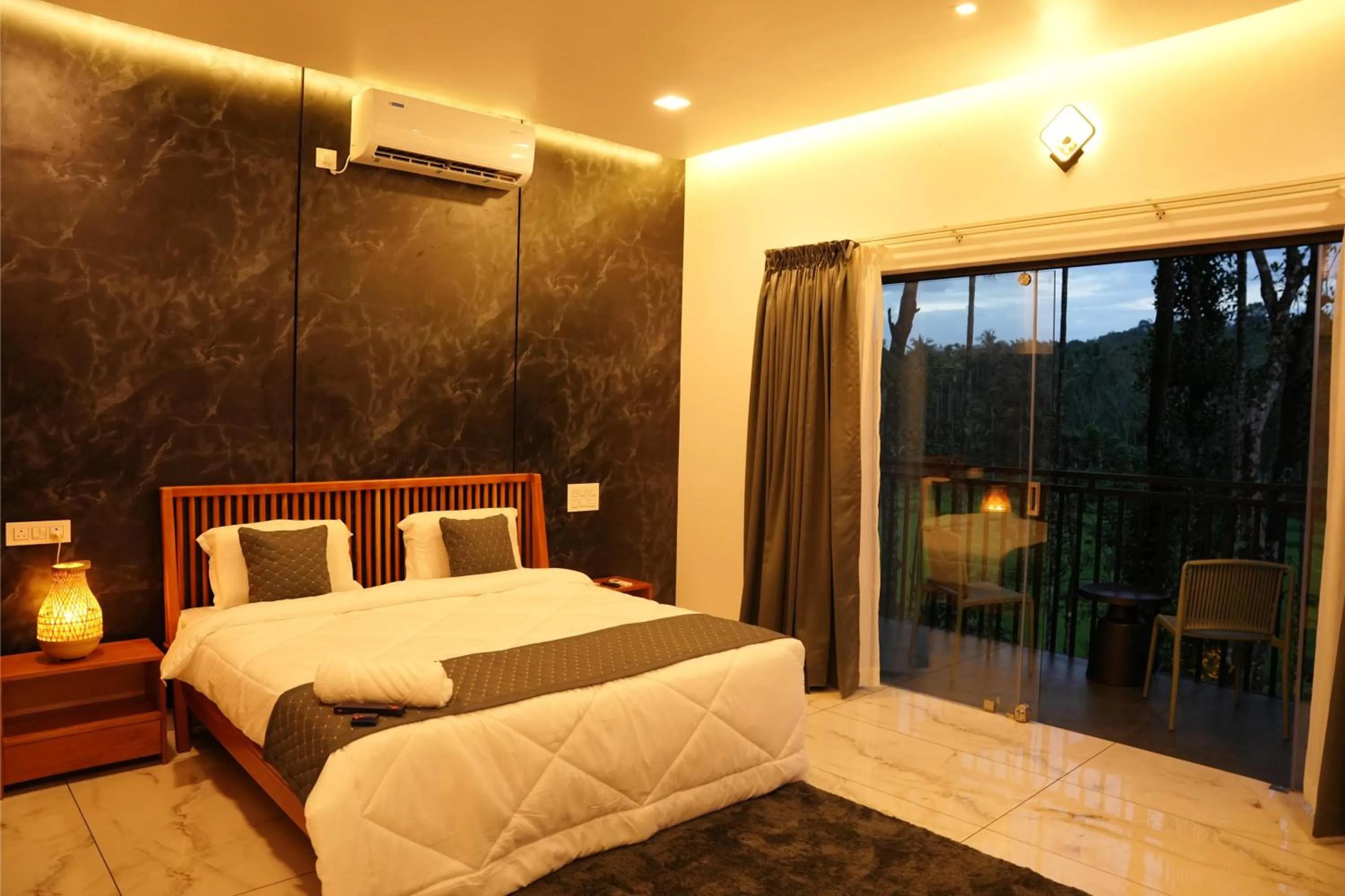 Bed in Ethnic Villa Wayanad