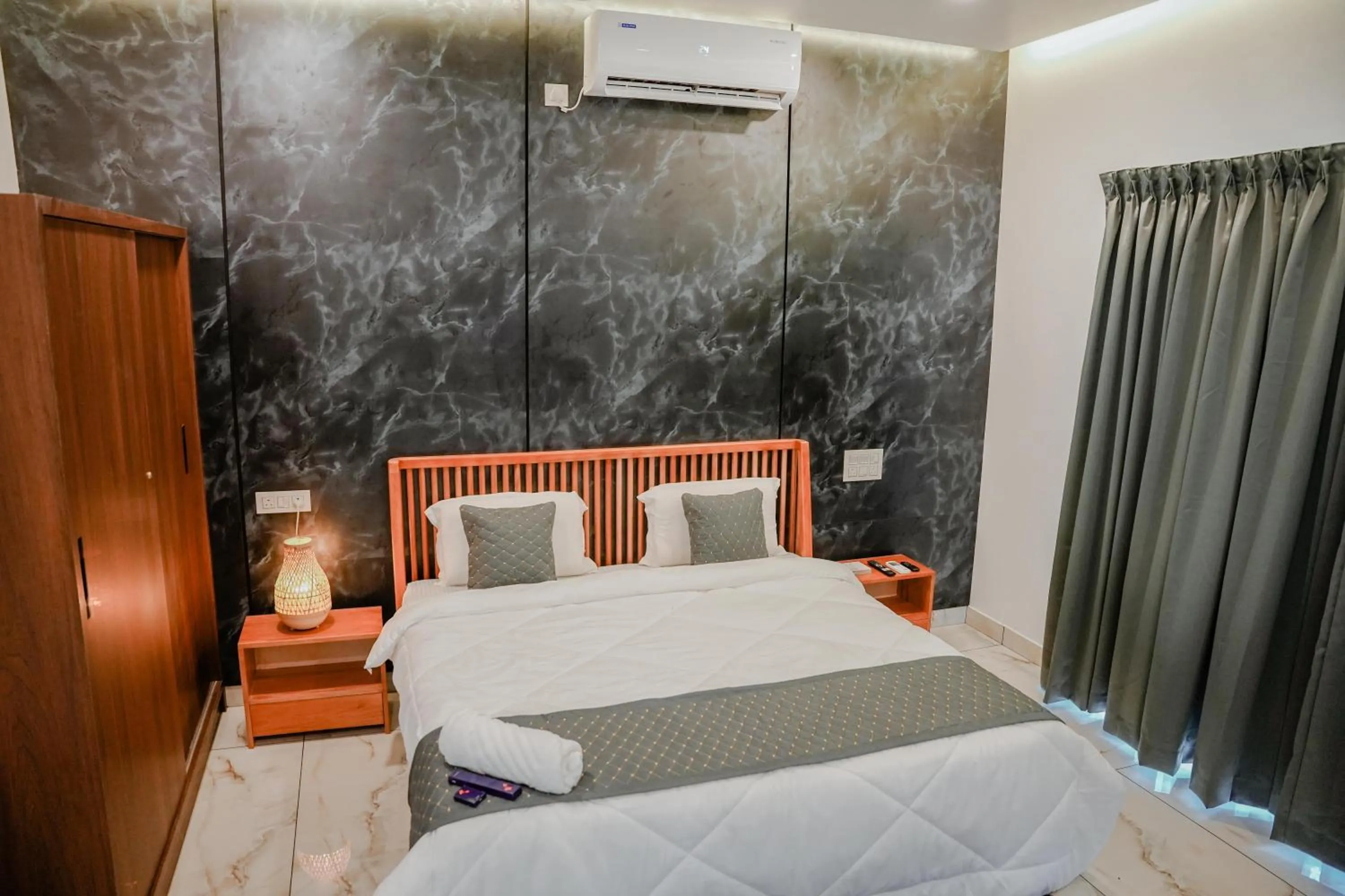 Bed in Ethnic Villa Wayanad