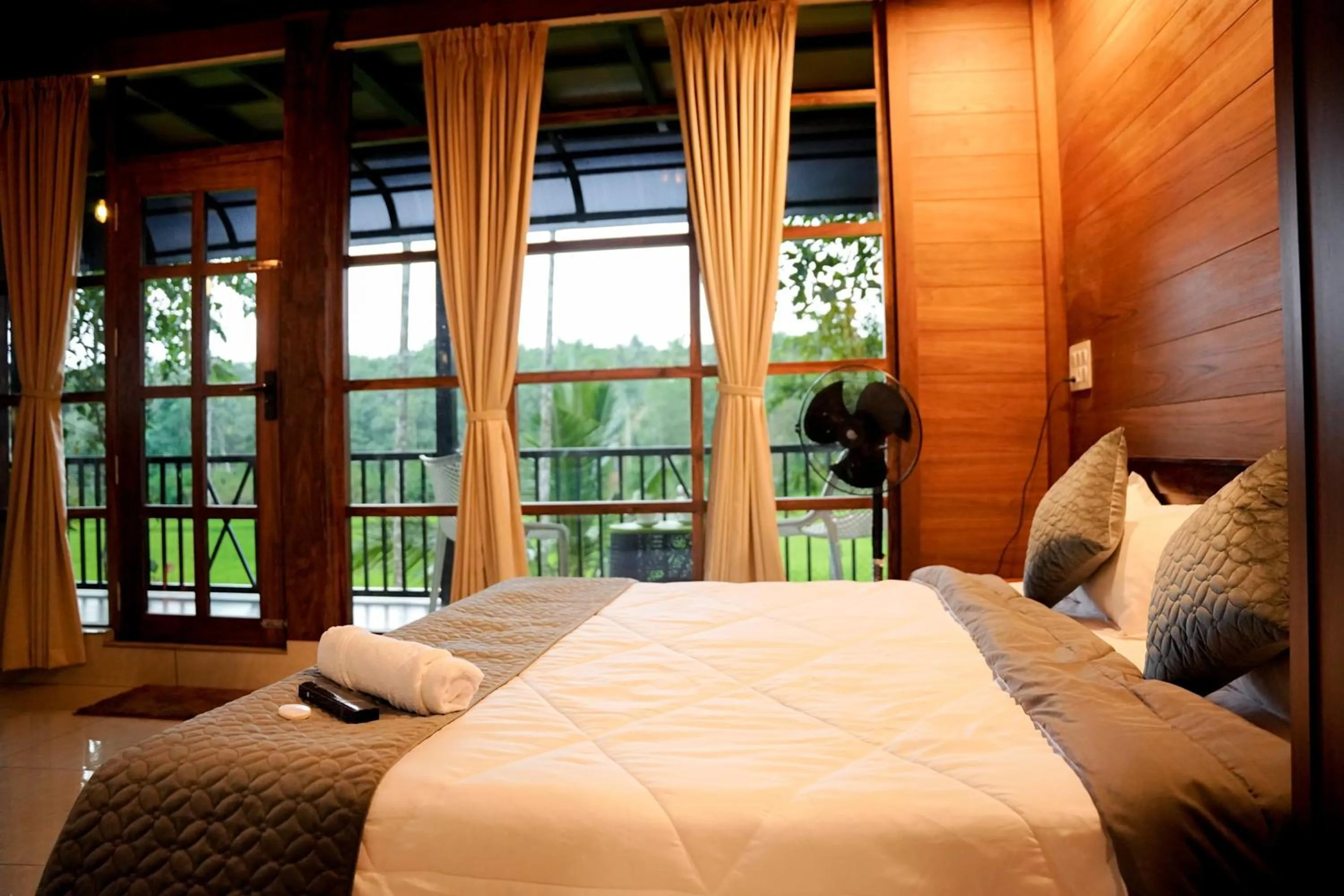 Bed in Ethnic Villa Wayanad