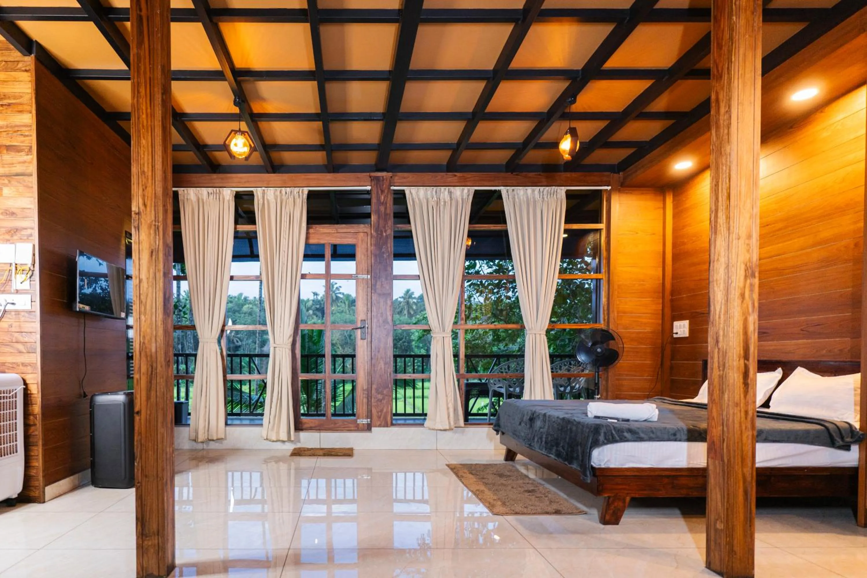 Photo of the whole room, Bed in Ethnic Villa Wayanad