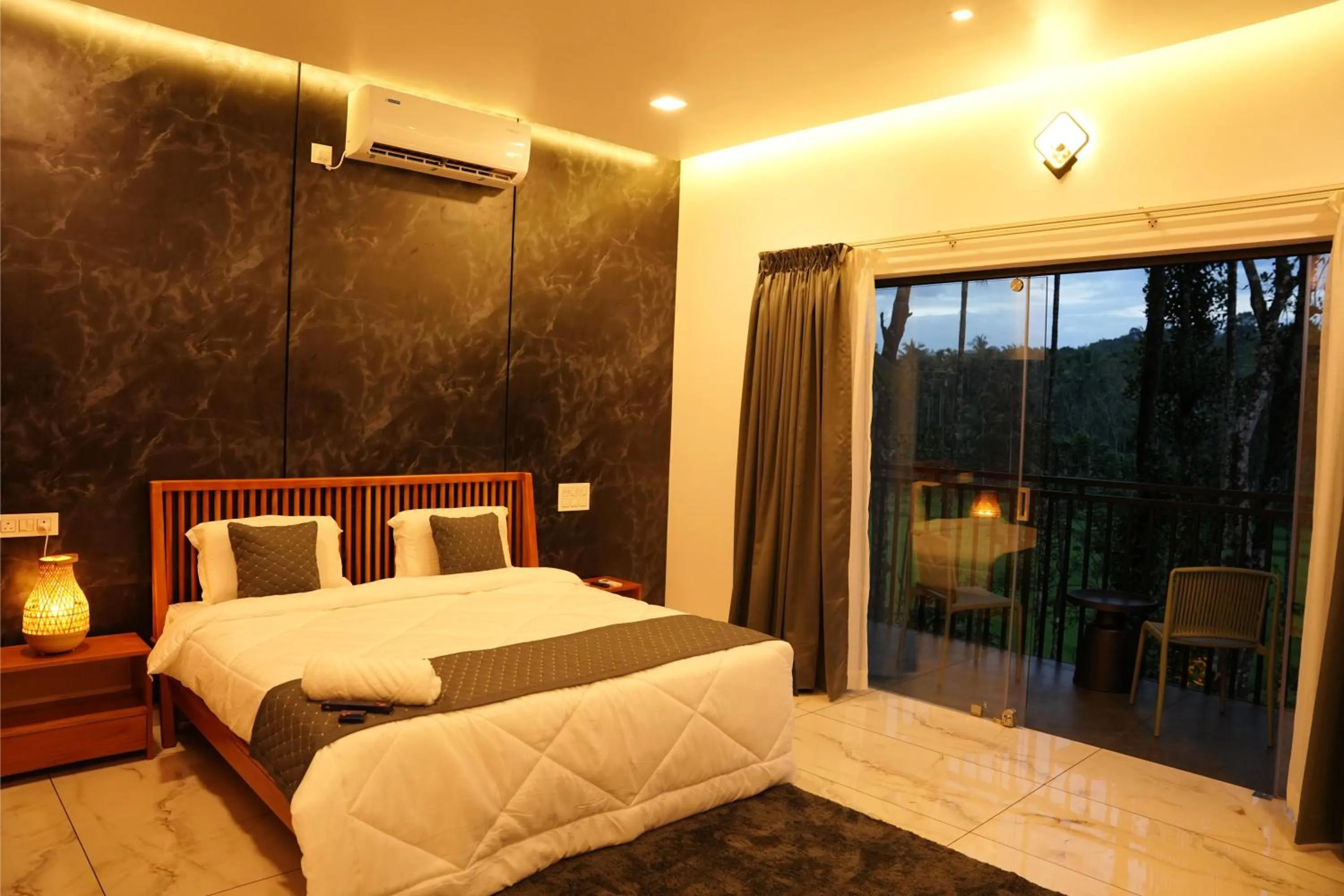 Bed in Ethnic Villa Wayanad