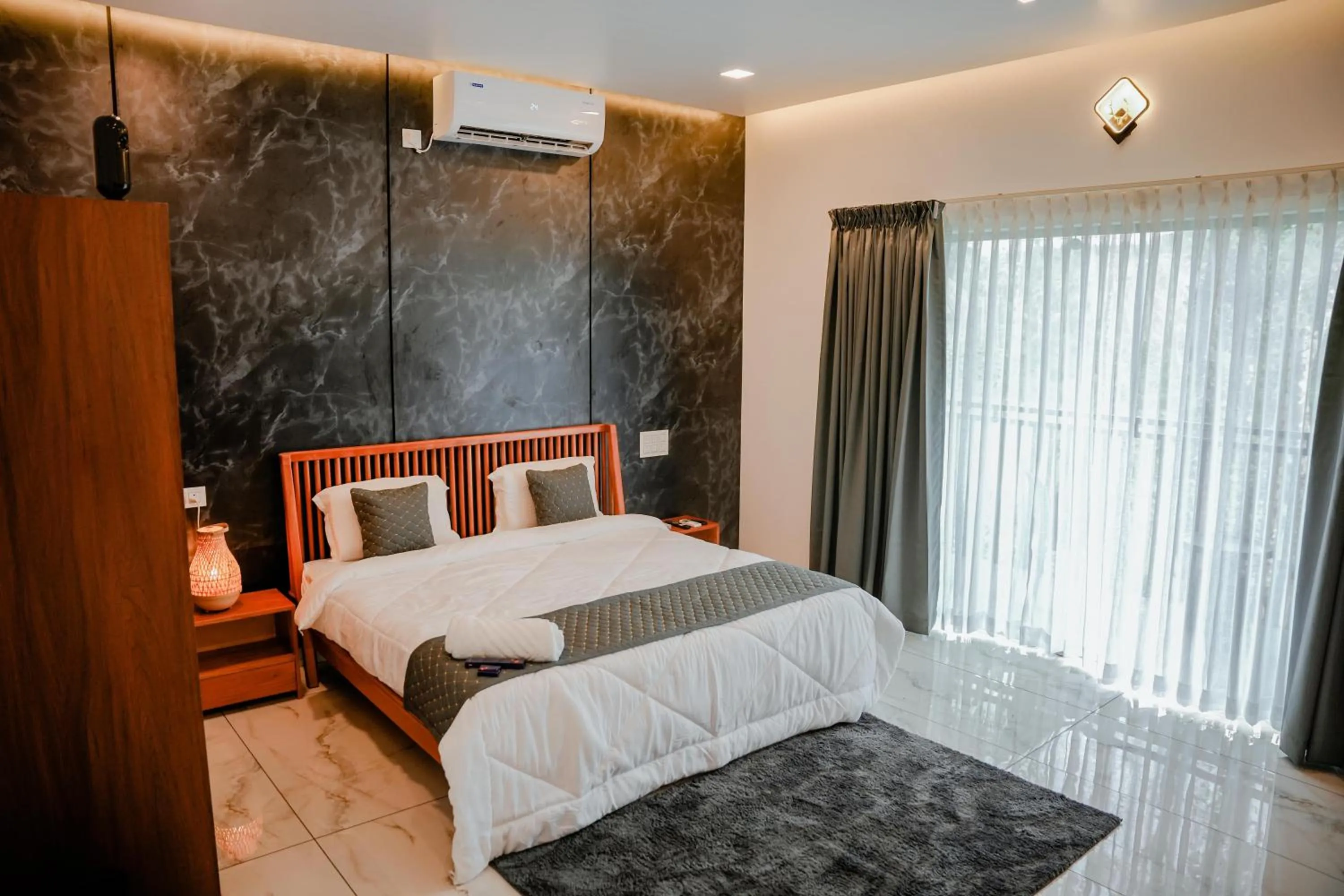 Bed in Ethnic Villa Wayanad