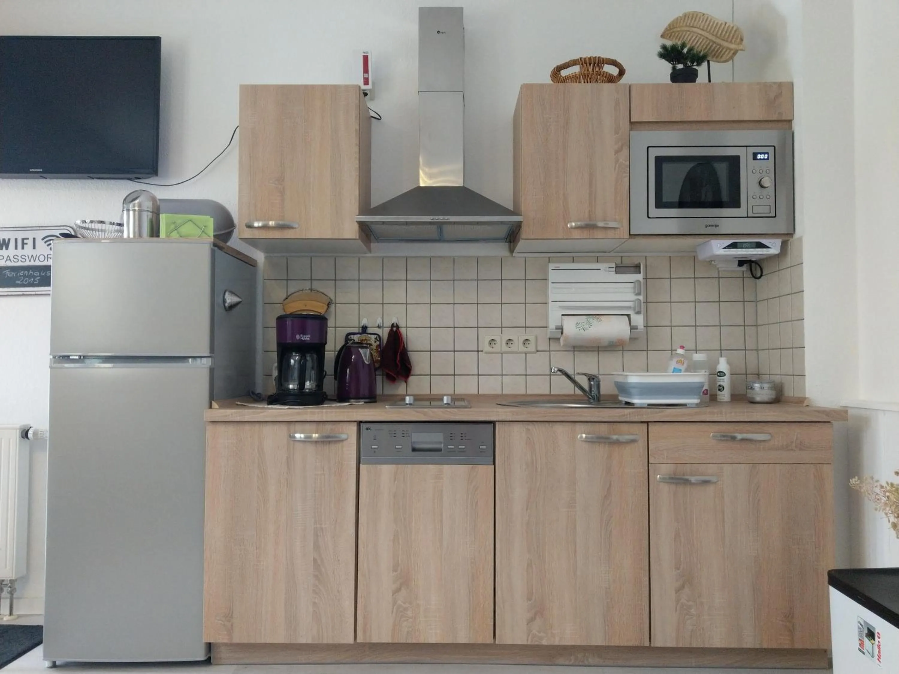 Kitchen or kitchenette in Ferienhaus Prinzler