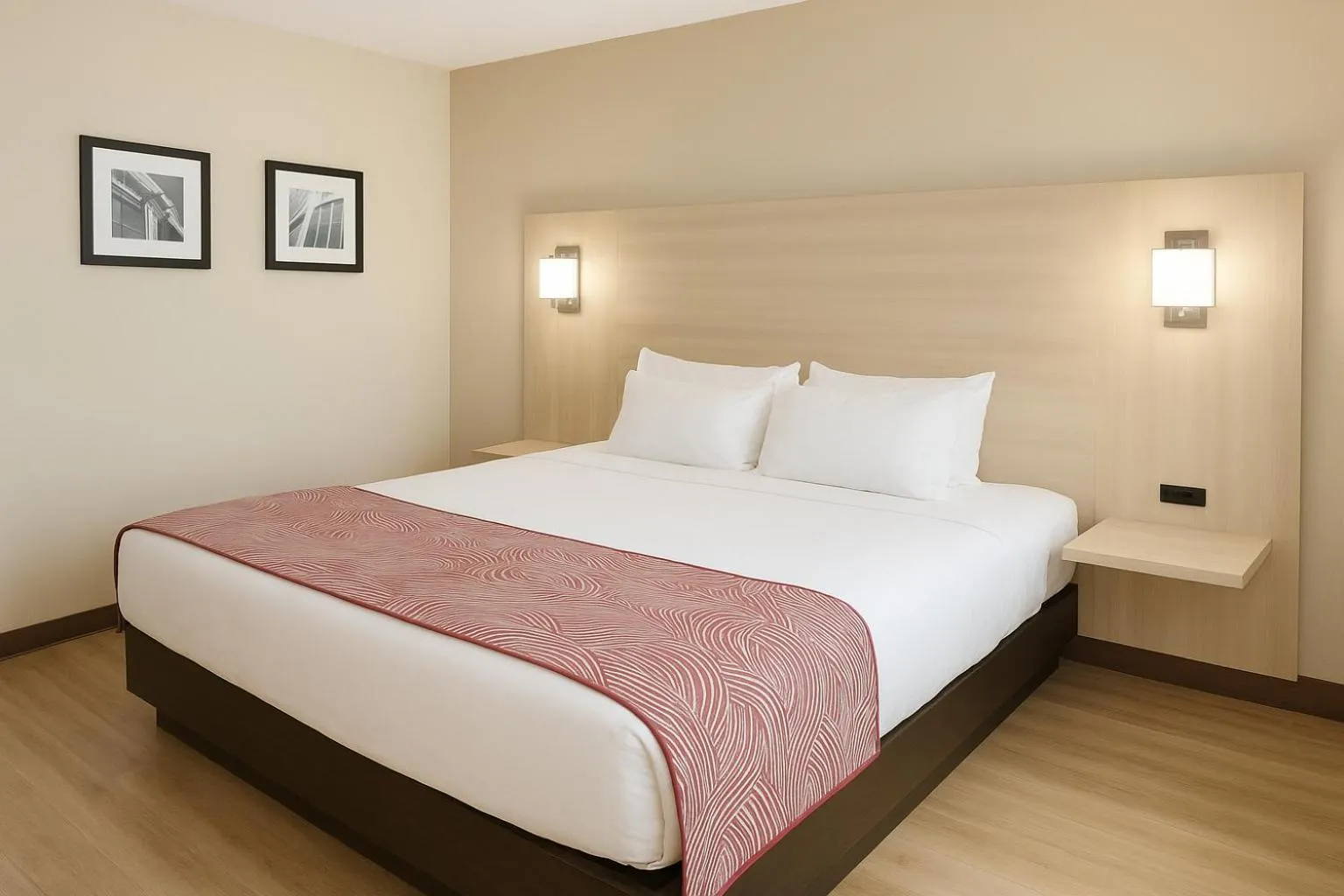 Bedroom, Bed in Floral Park Motor Lodge