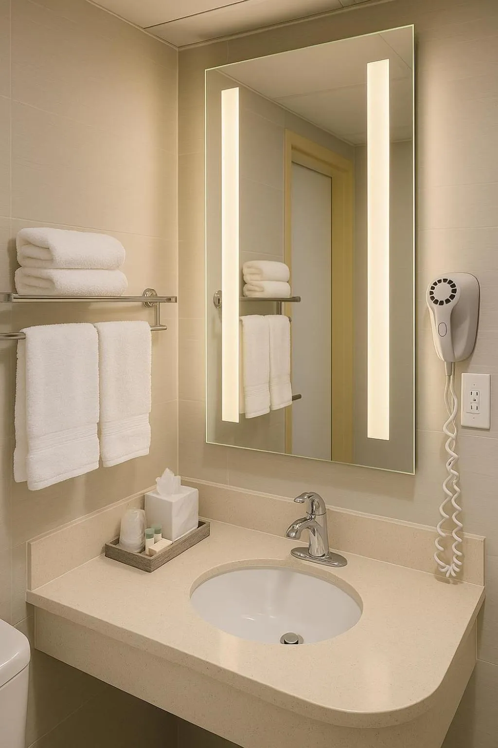 Bathroom in Floral Park Motor Lodge