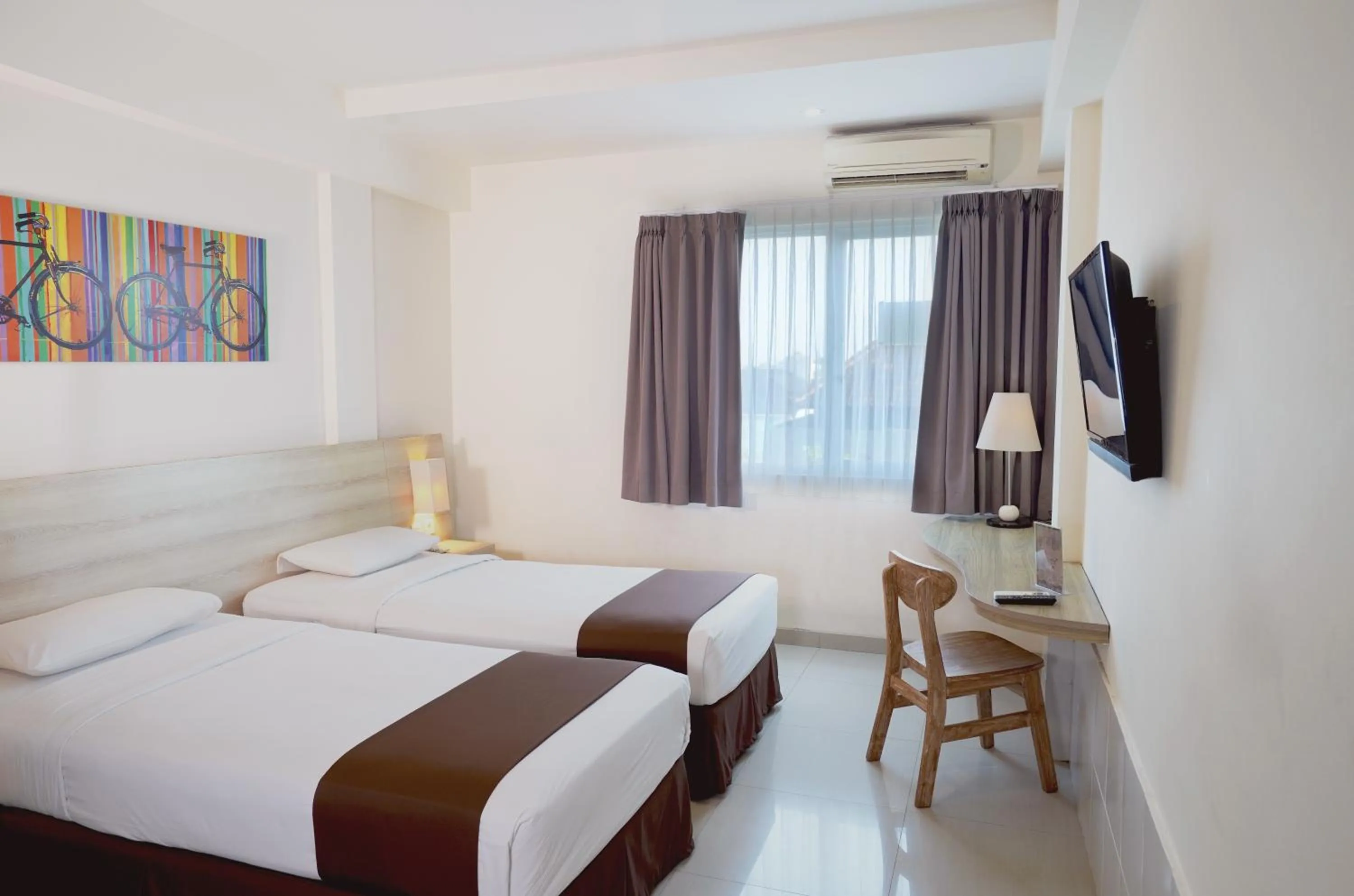 Bed in The Salak Style Hotel