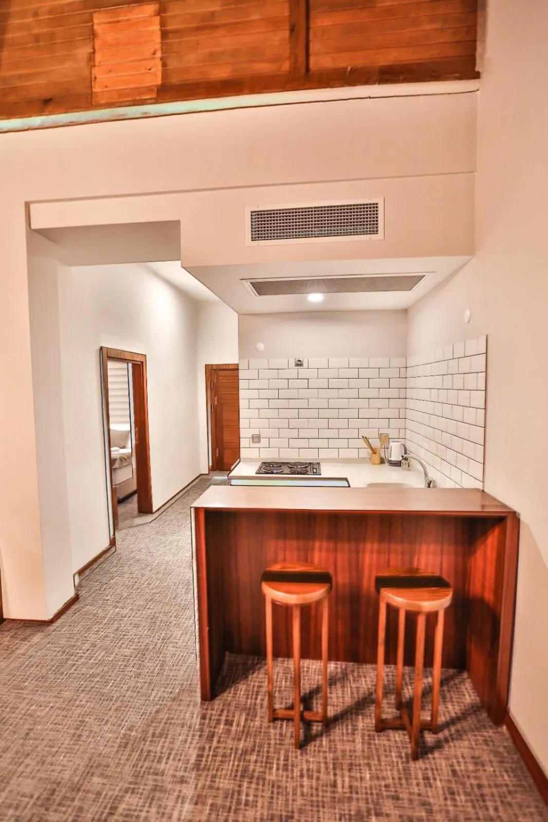 Kitchen or kitchenette in Akamoy Boztepe Hotel & restaurant