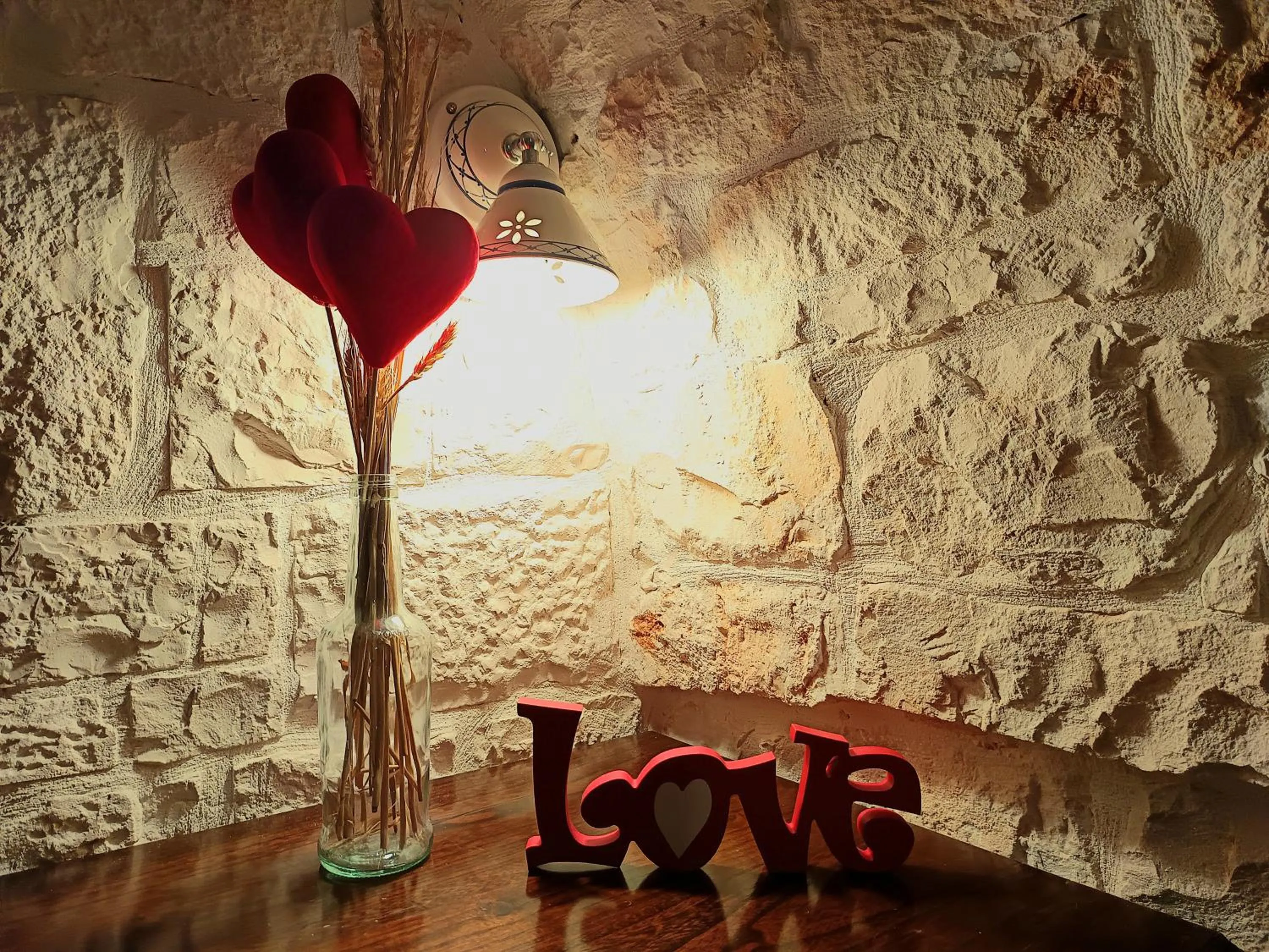 Text overlay in La Rosa dei Trulli B&B