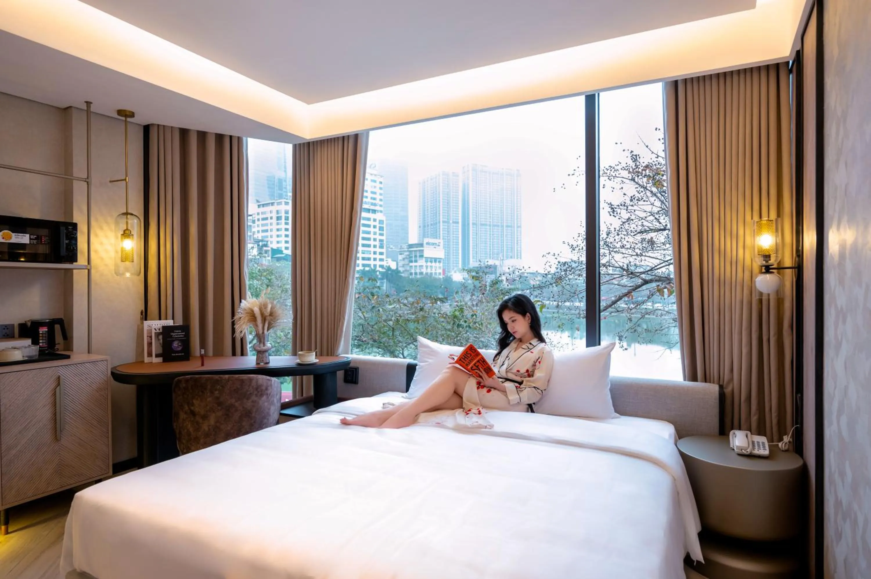 Bed in iRest Signature Ba Dinh Lakeside
