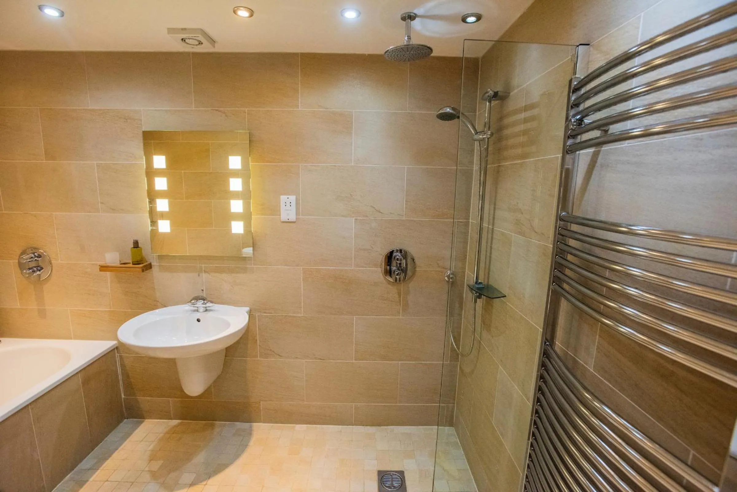 Shower in Errichel House and Cottages