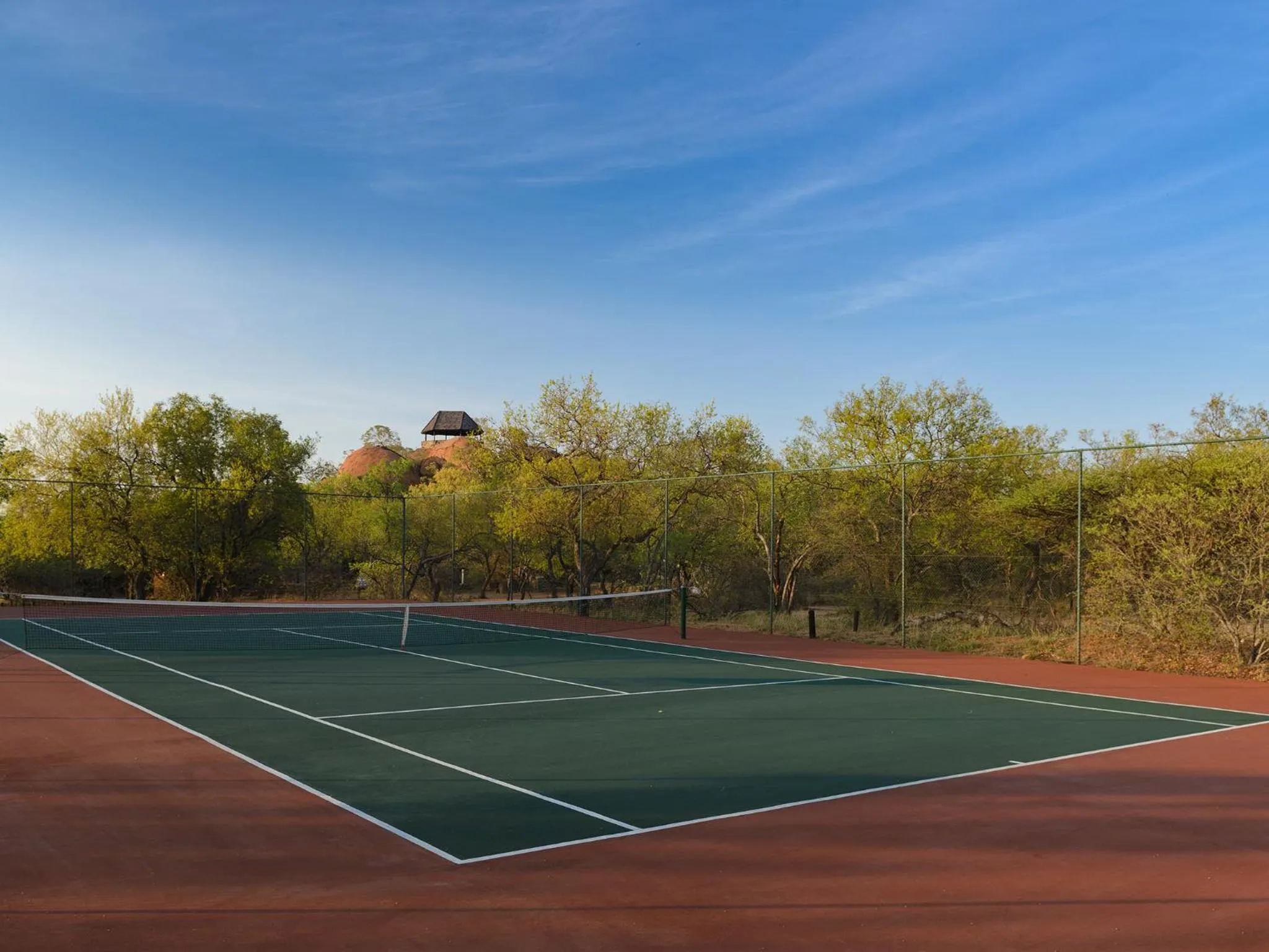 Tennis court in Dikhololo