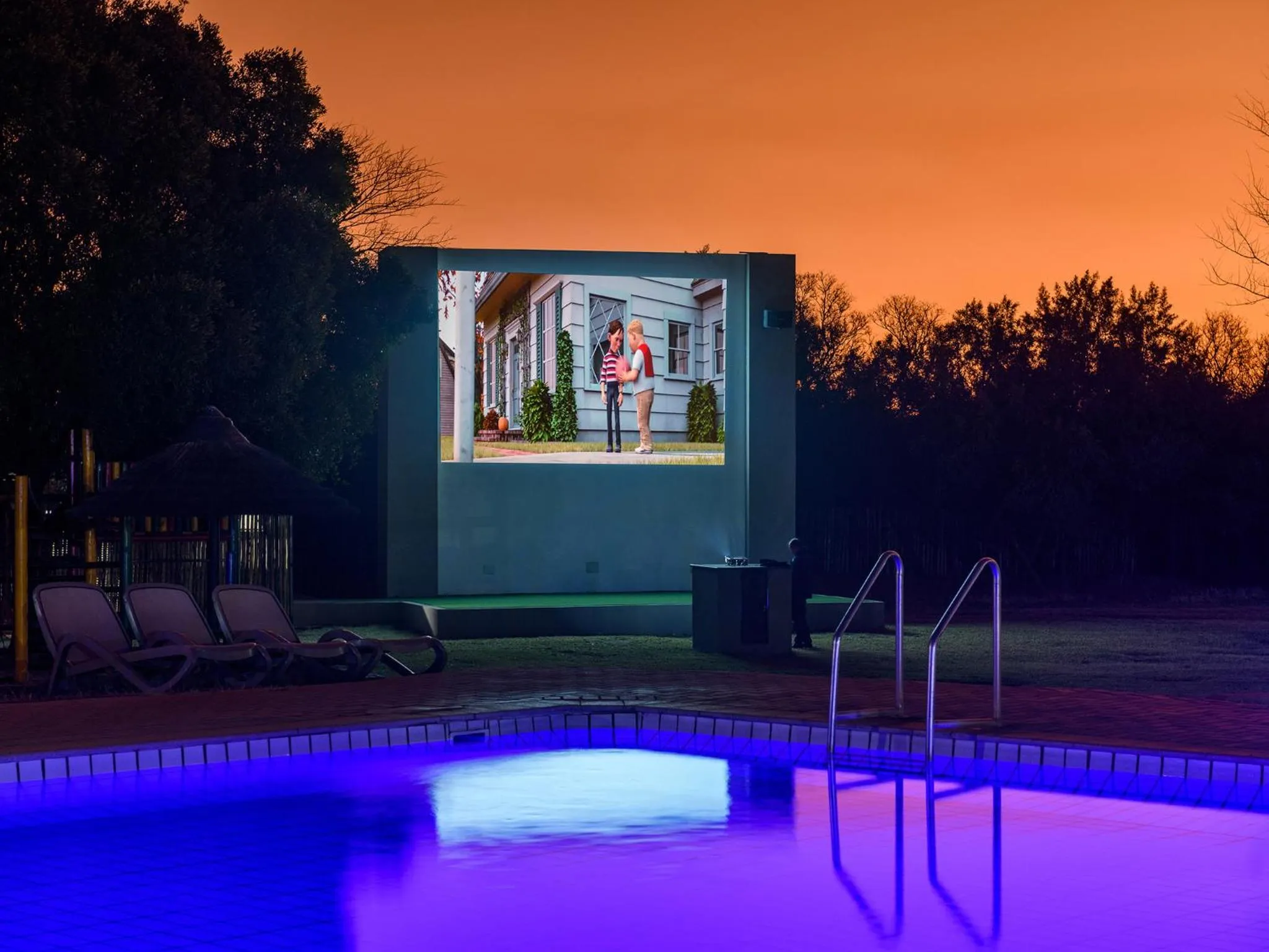 Evening entertainment in Dikhololo