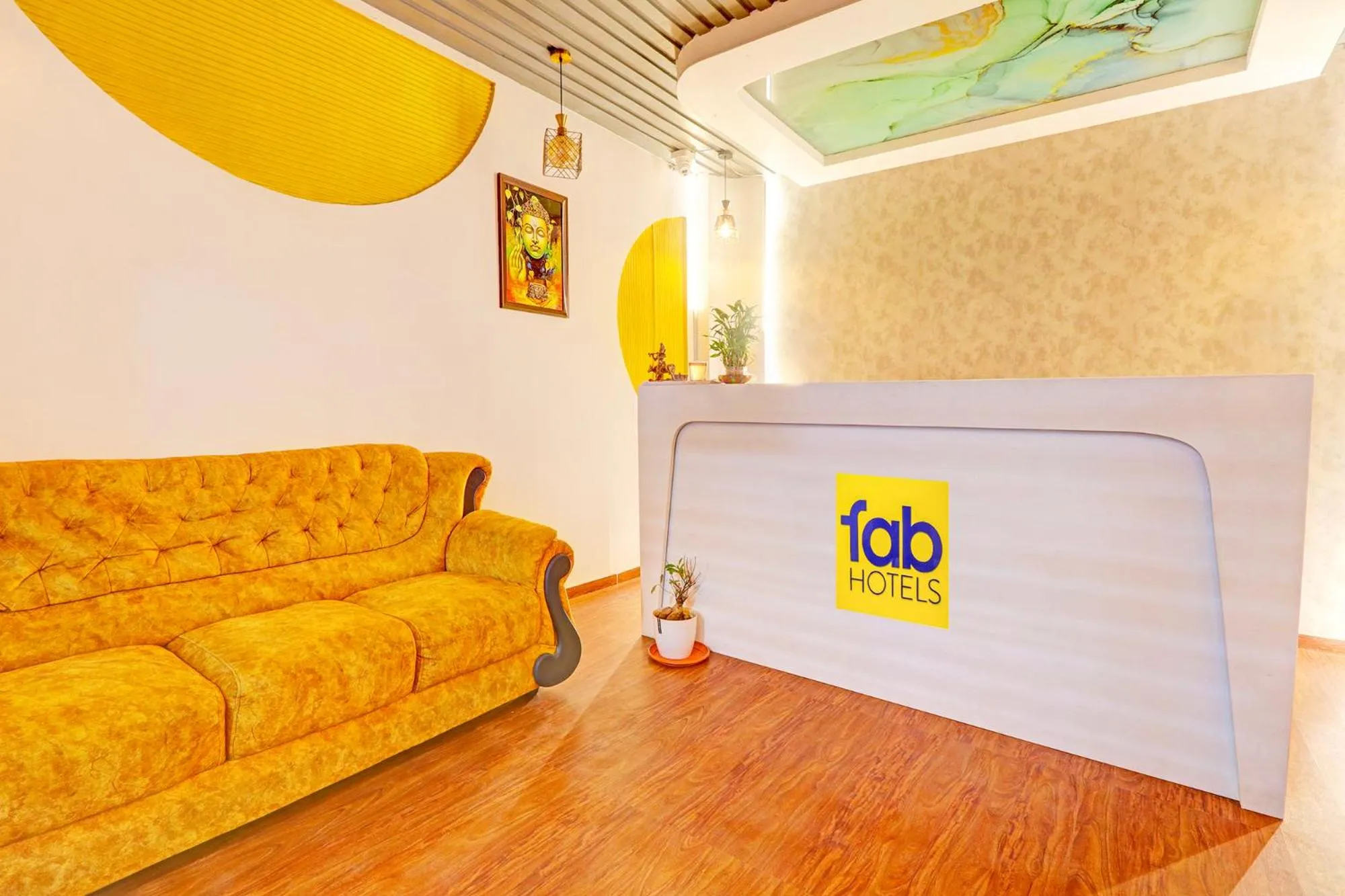 Lobby or reception in FabHotel Dharani Grand - Nr Mamata Medical College