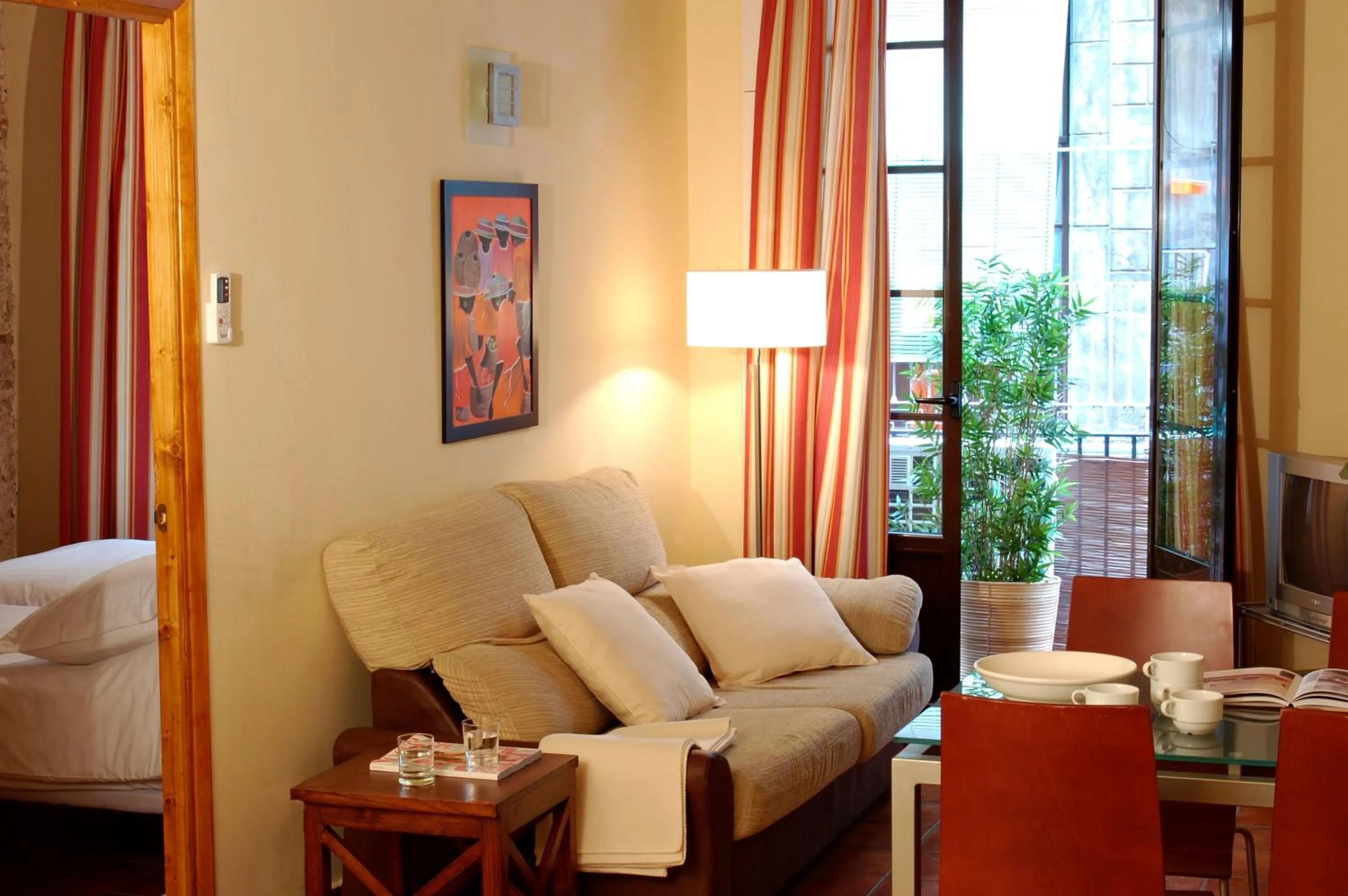 Living room in AinB Las Ramblas-Guardia Apartments