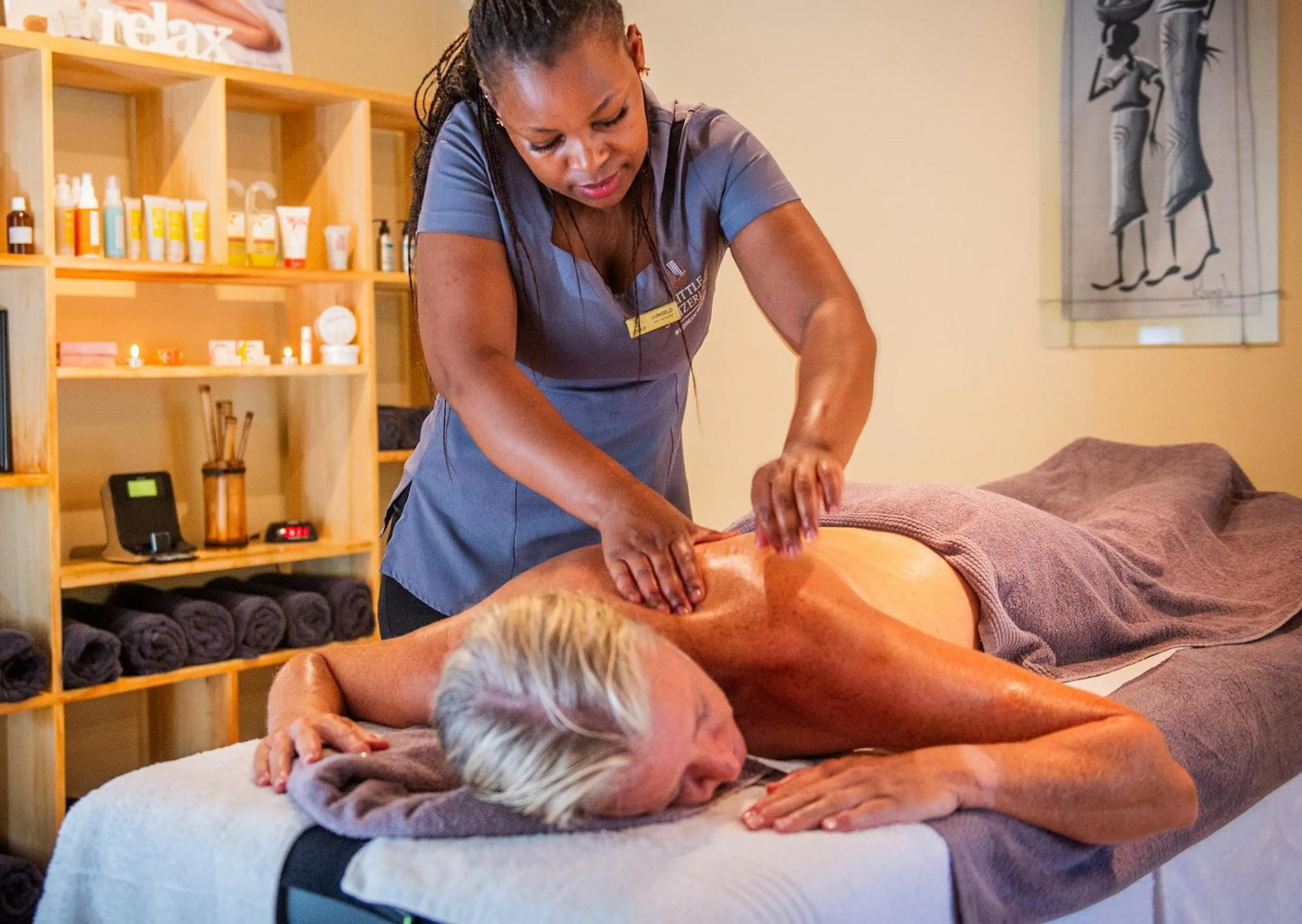 People in Little Switzerland Resort by Dream Resorts