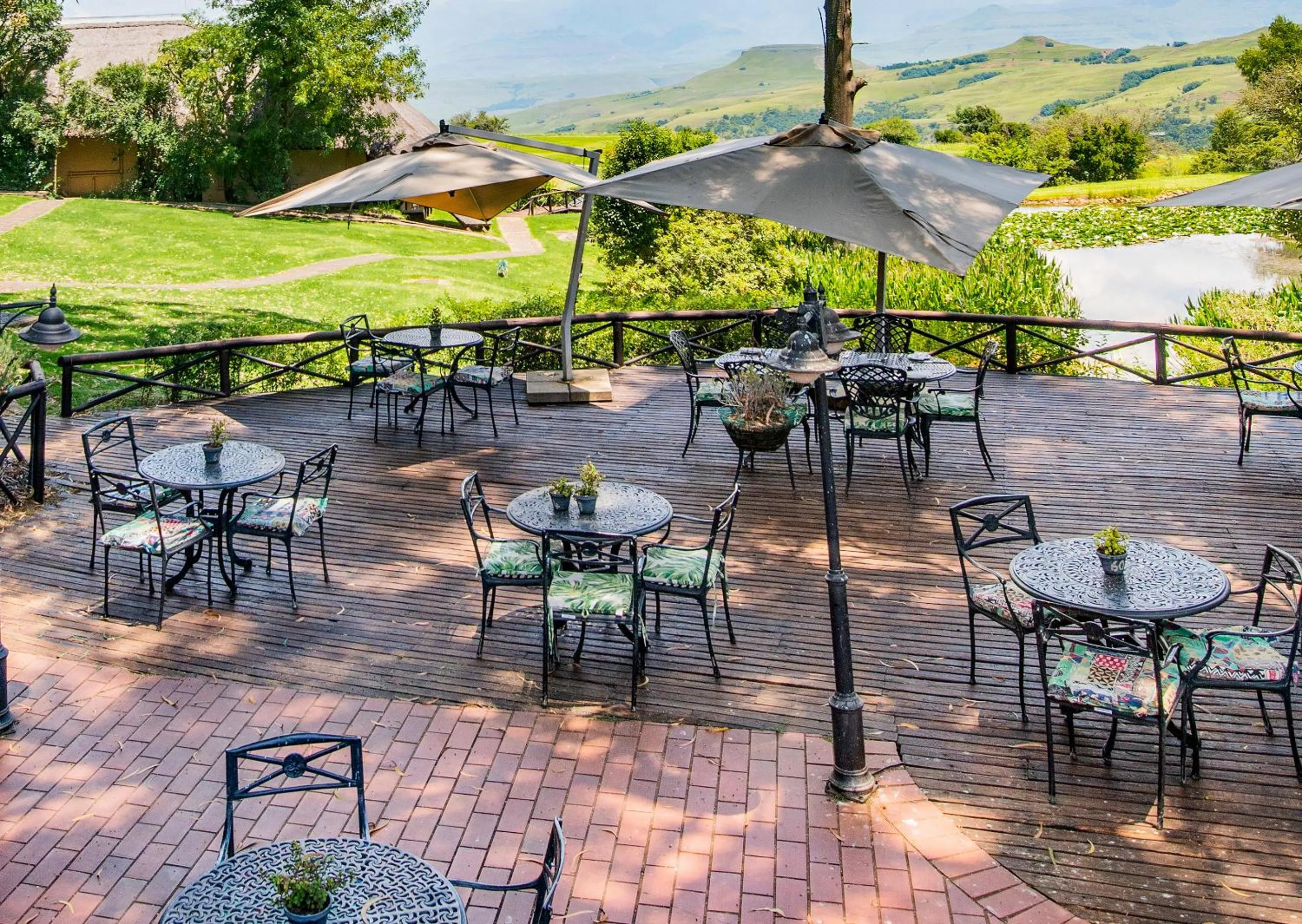 Patio in Little Switzerland Resort by Dream Resorts