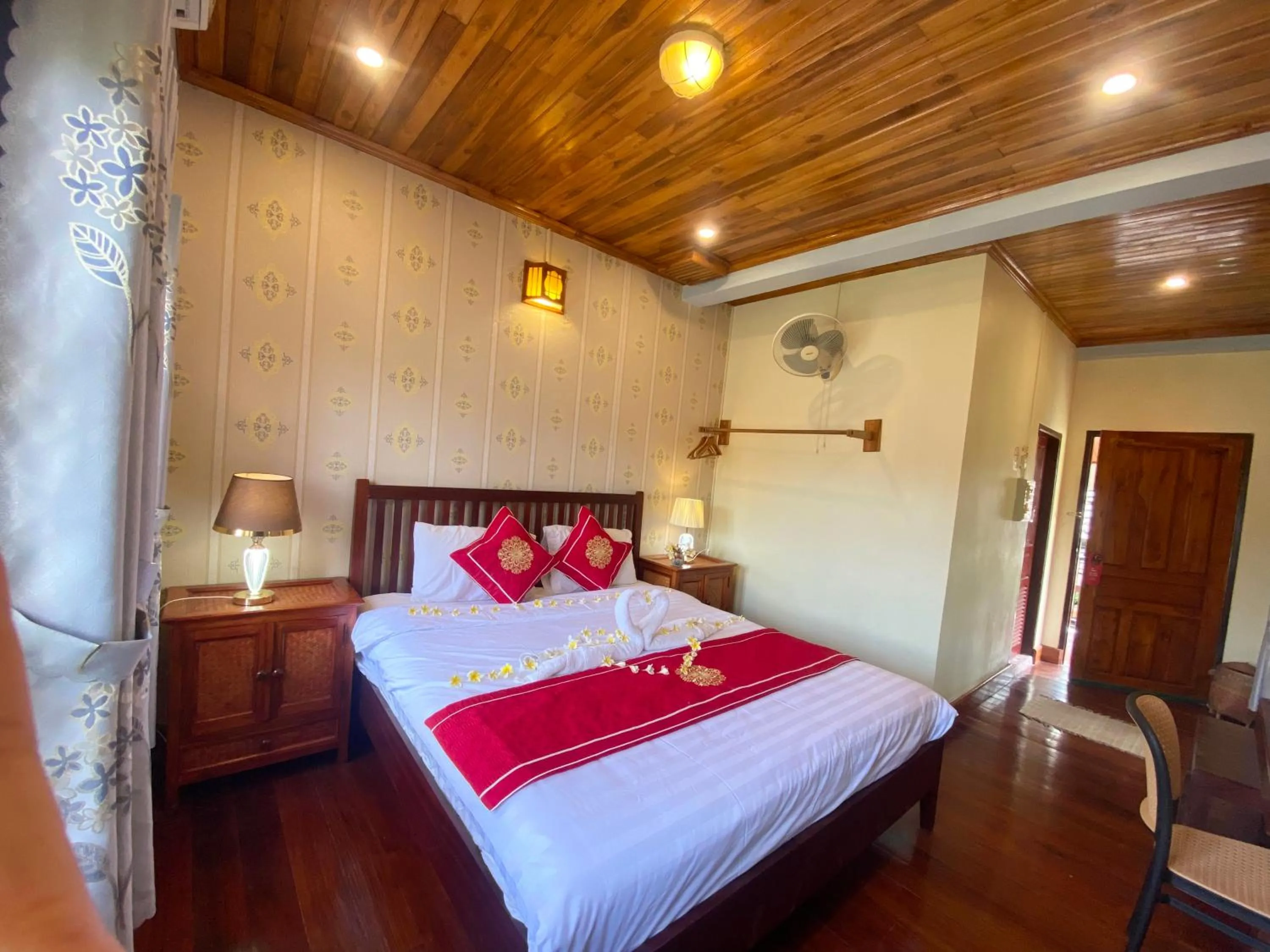 Bed in Golden Sun Hotel