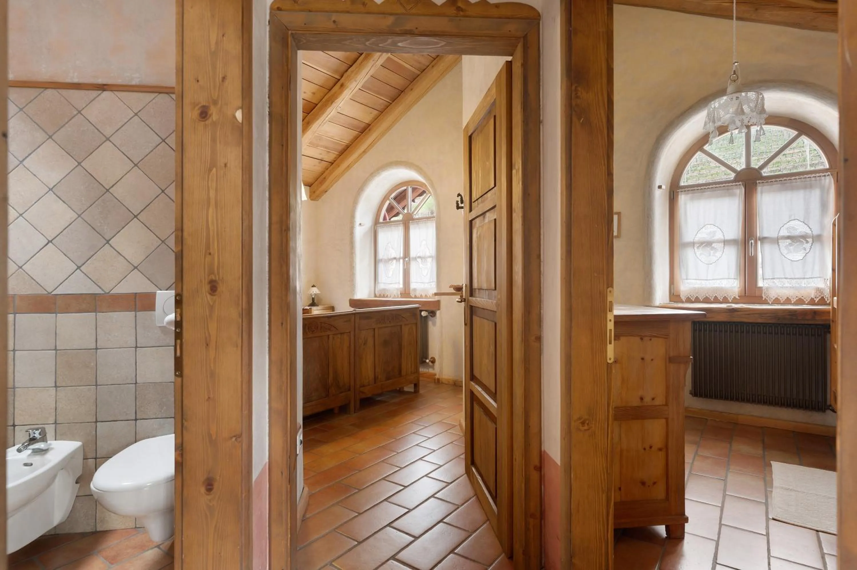 Bathroom in Agriturismo Alpenvidehof