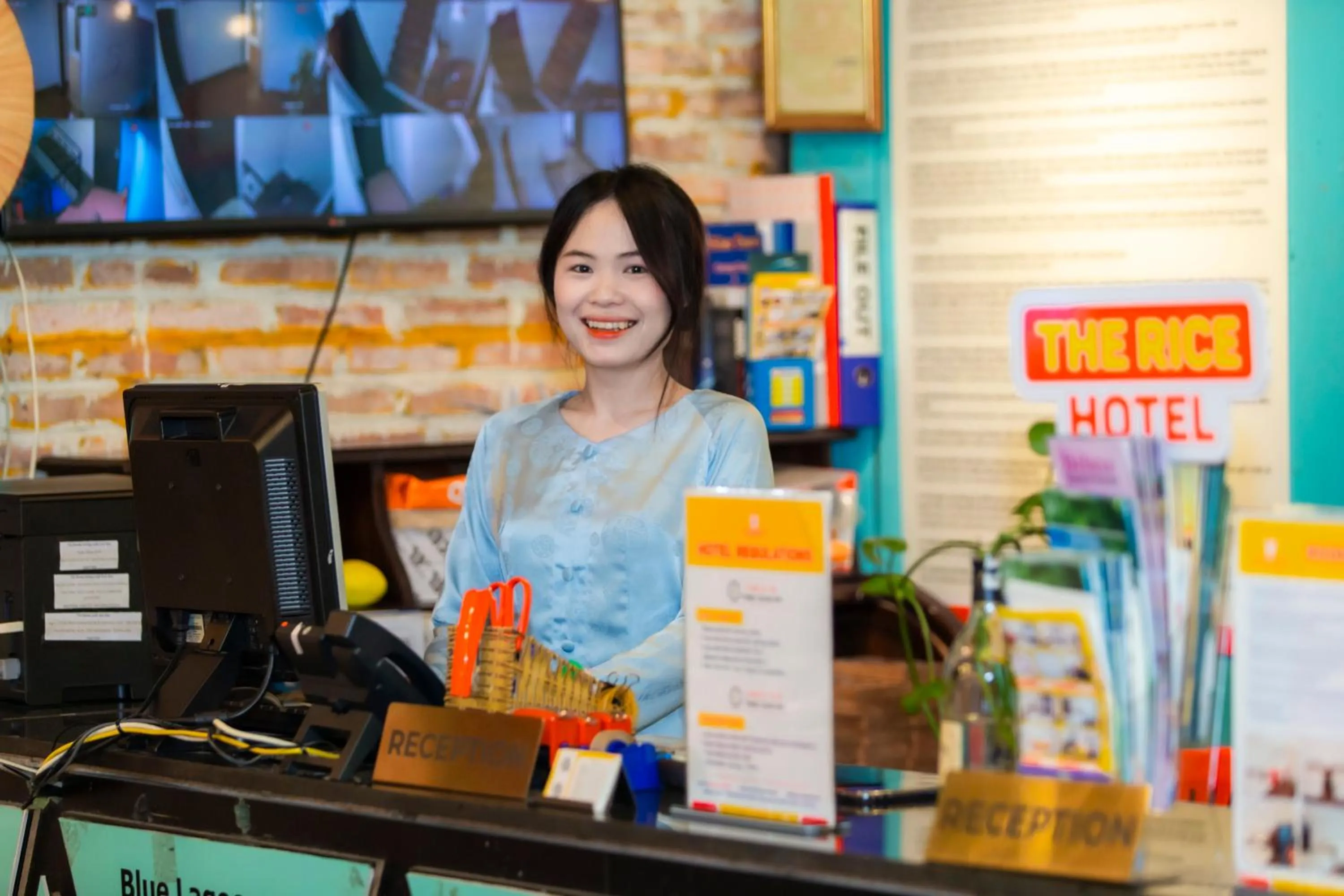 Lobby or reception in THE RICE HOTEL Nong Thon Dai Viet 131 Bui Vien