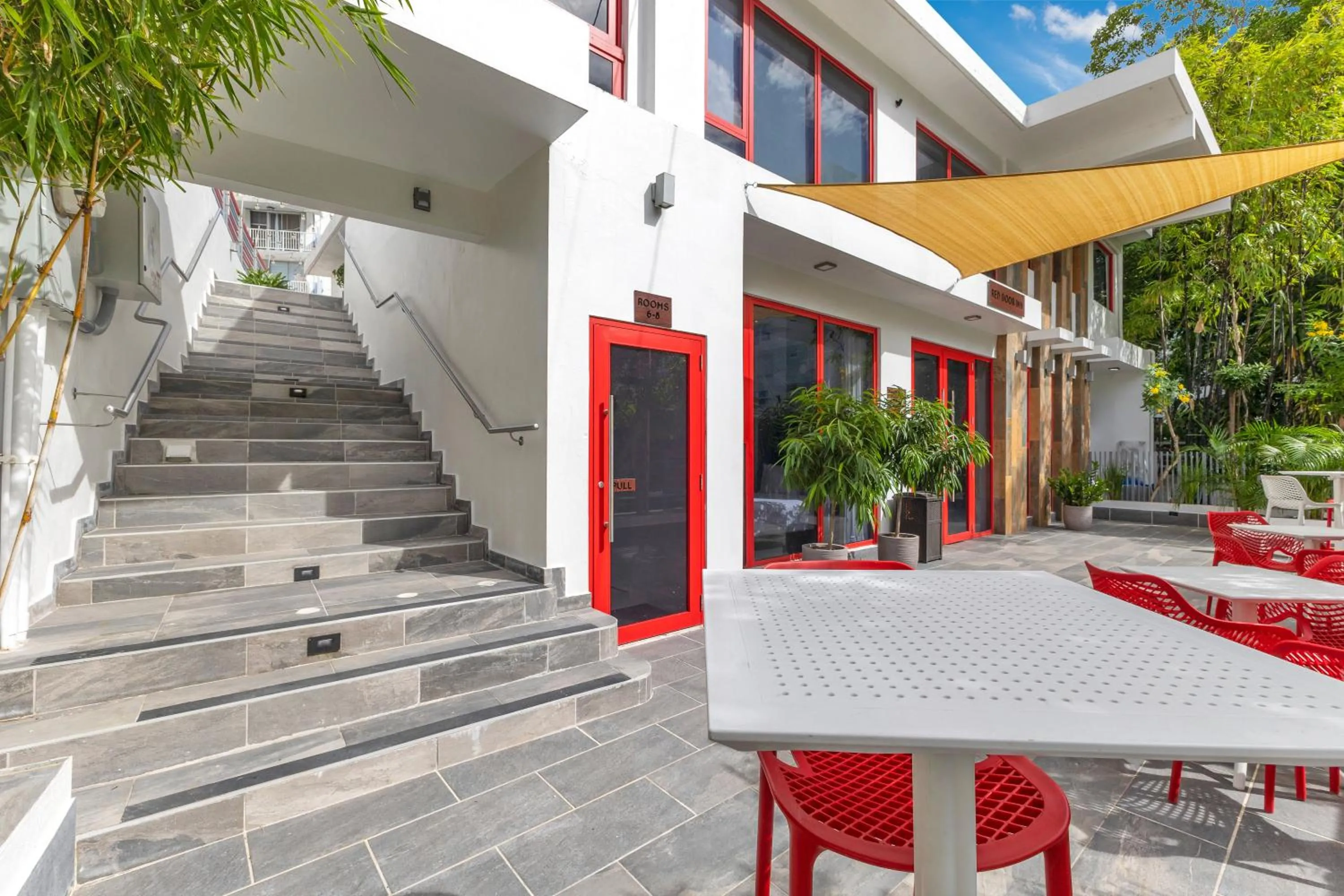 Property building in Red Door Inn